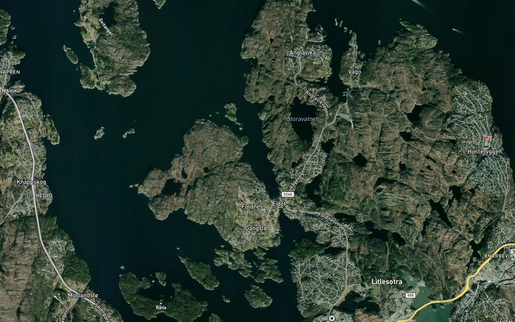 Satellite map of the Nordrevagen