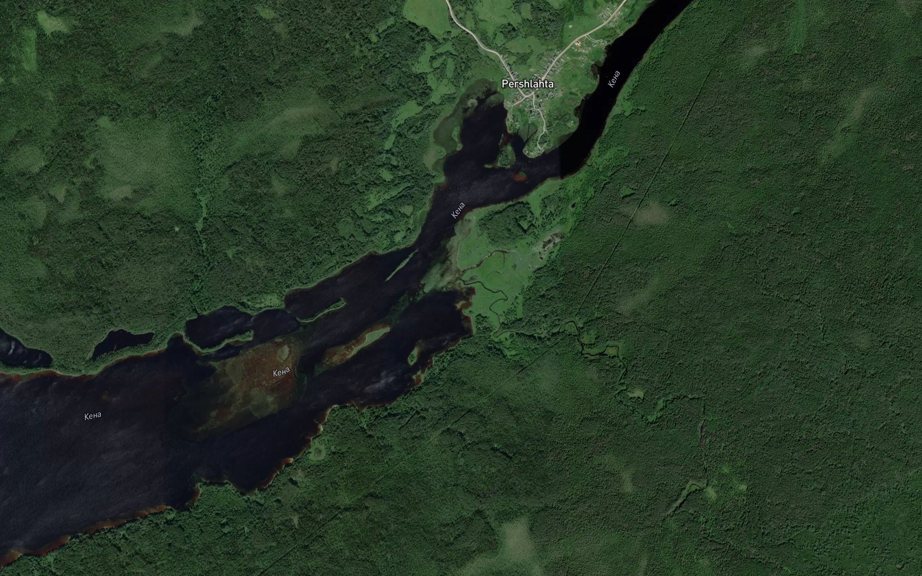 Satellite map of the Chernichov