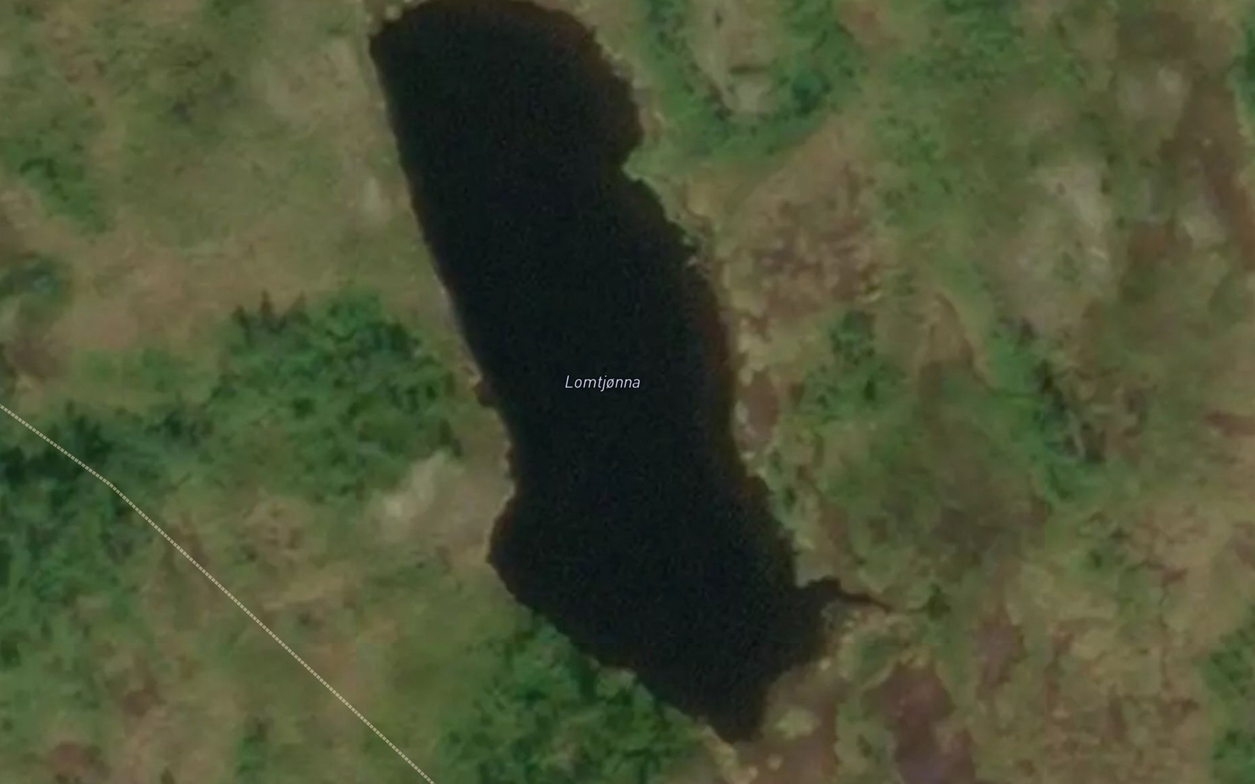 Satellite map of the Lomtjorna