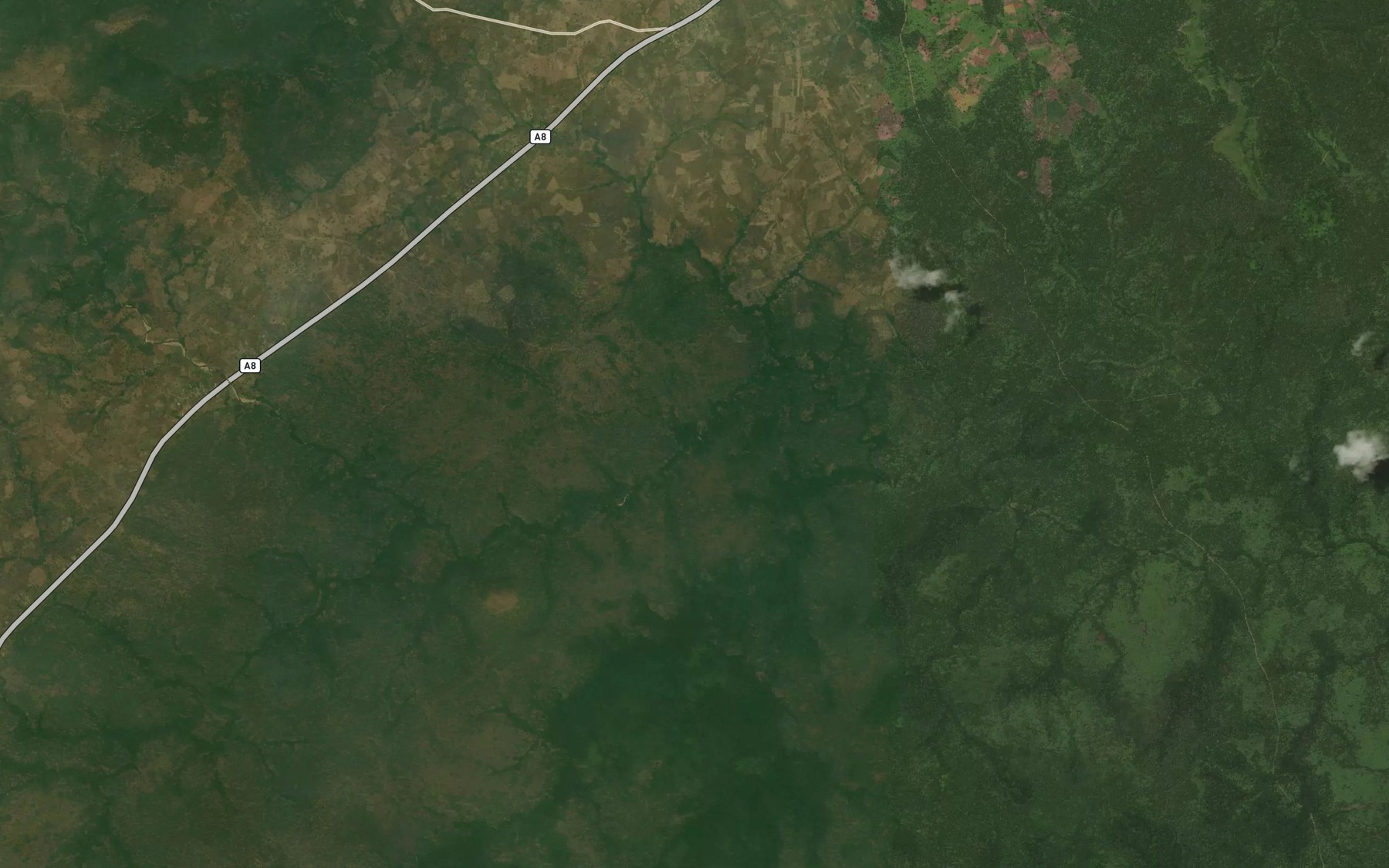 Satellite map of the RiverYang