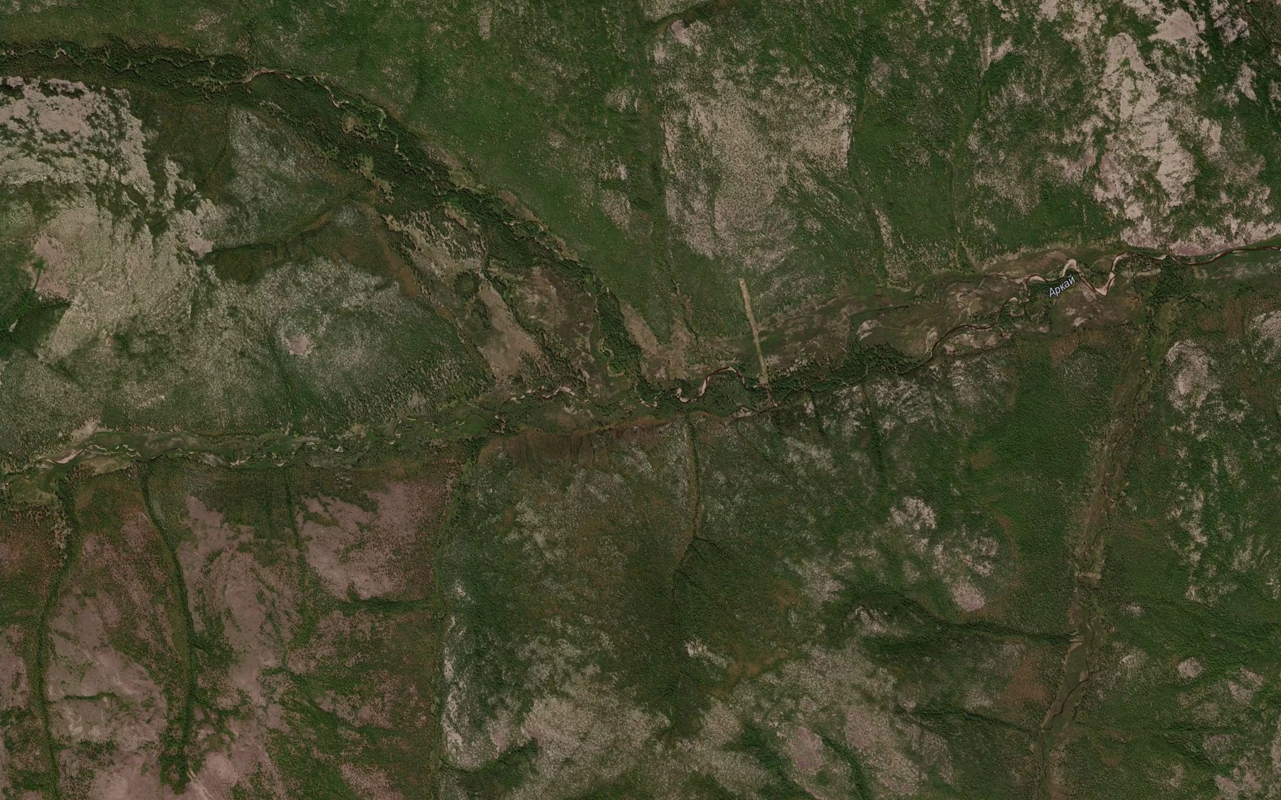 Satellite map of the Medvezhiy