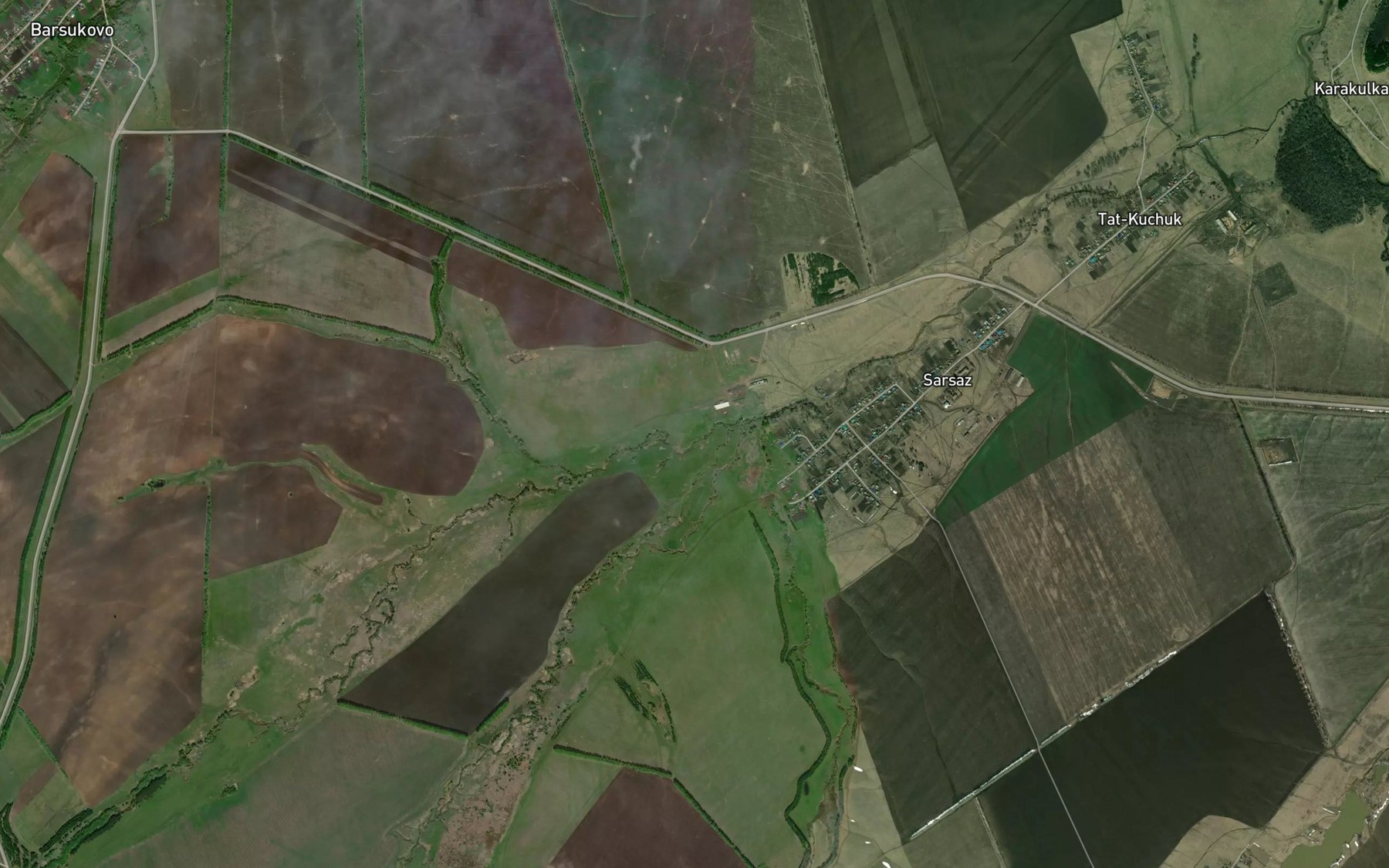 Satellite map of the Ukiyaz
