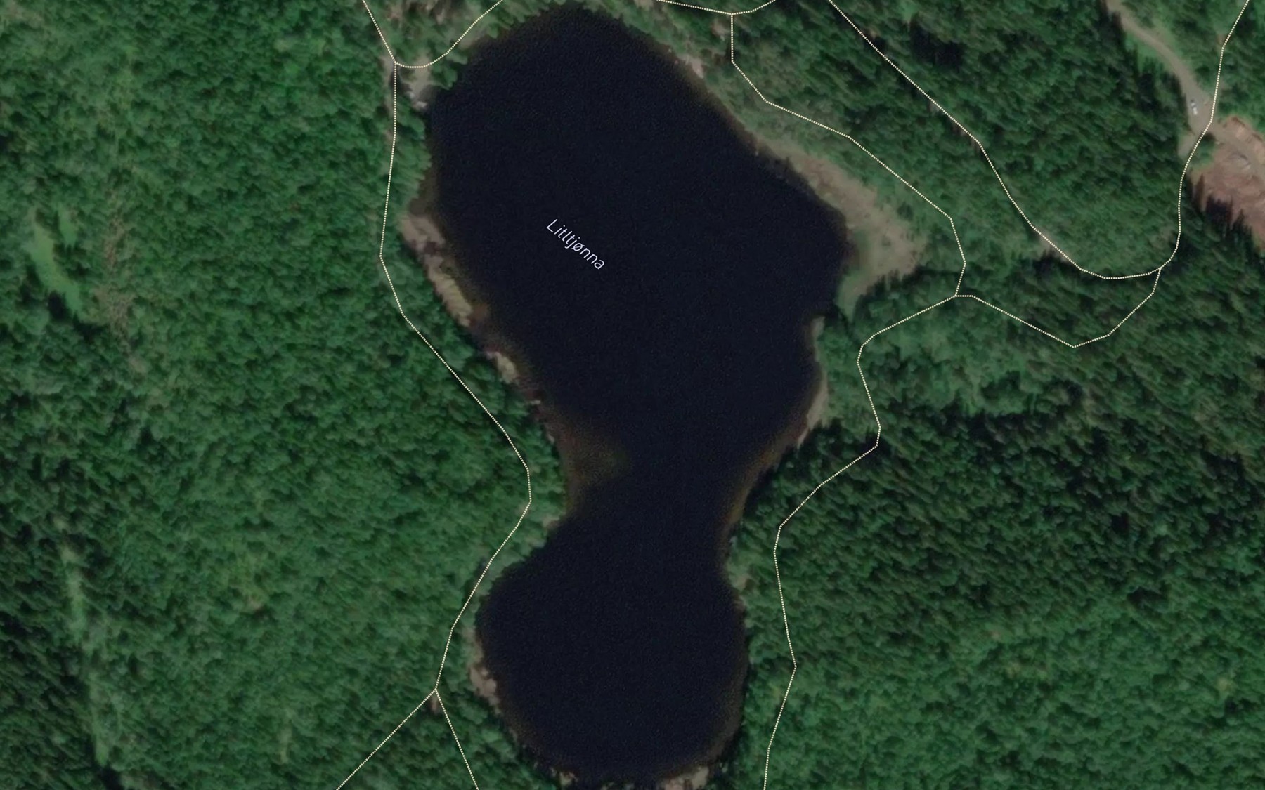 Satellite map of the Litltjorna