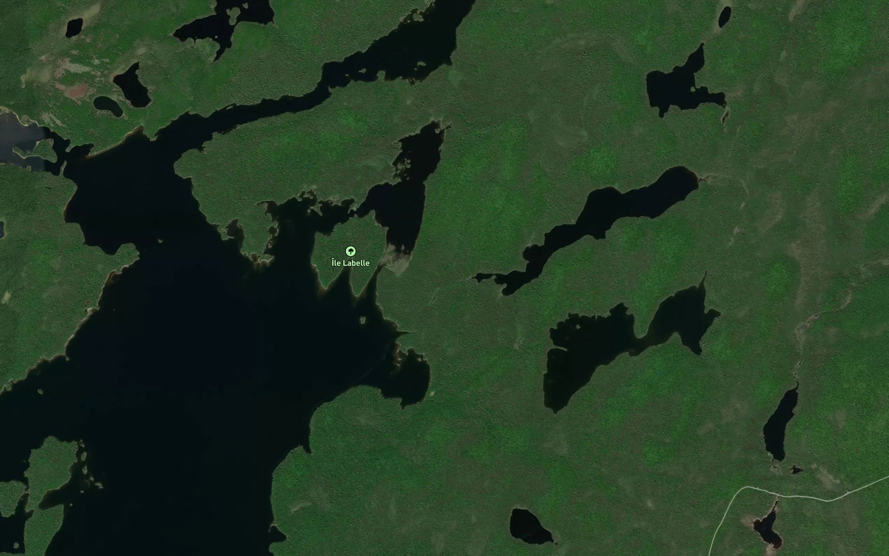 Satellite map of the Baie de l'Est