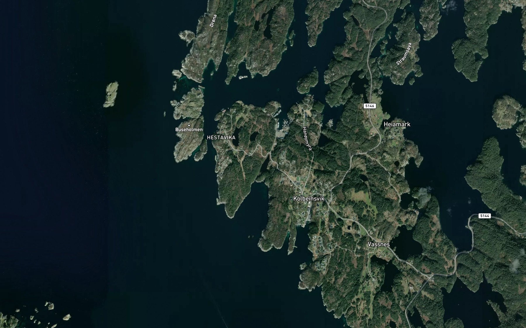 Satellite map of the Grondalsvatnet