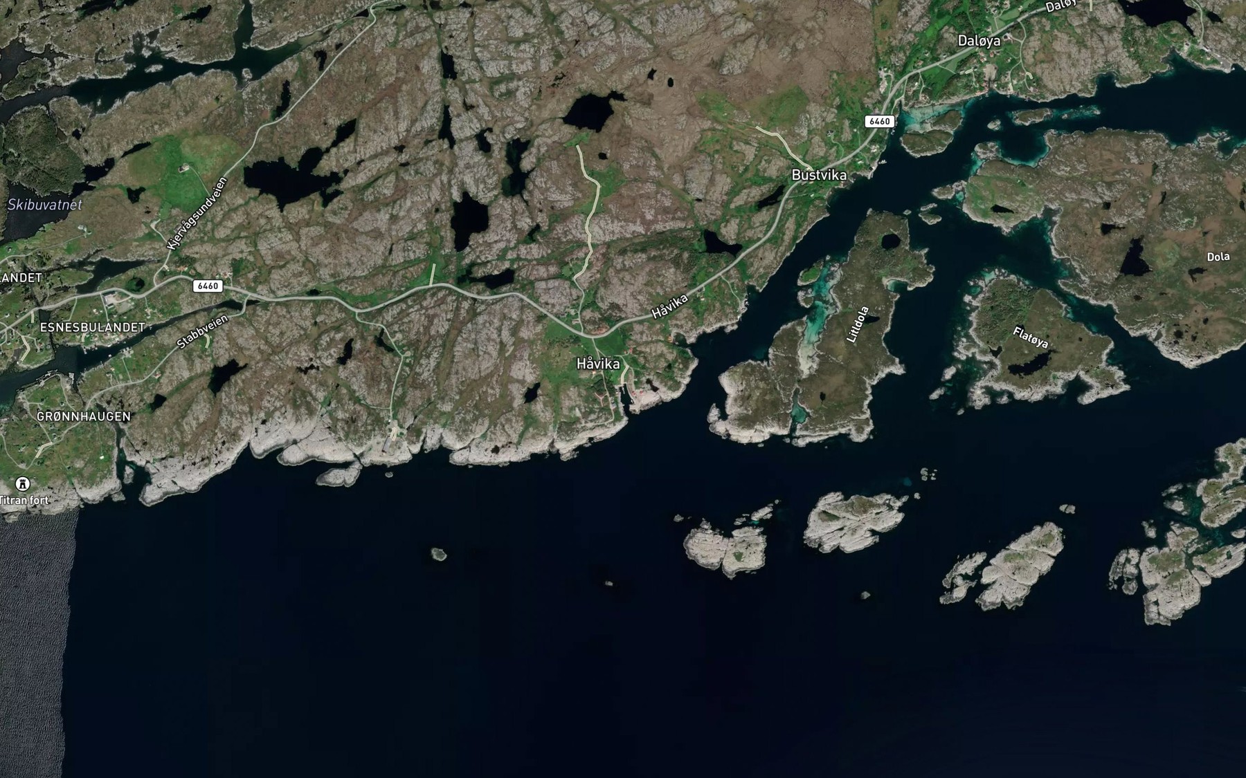 Satellite map of the Havika