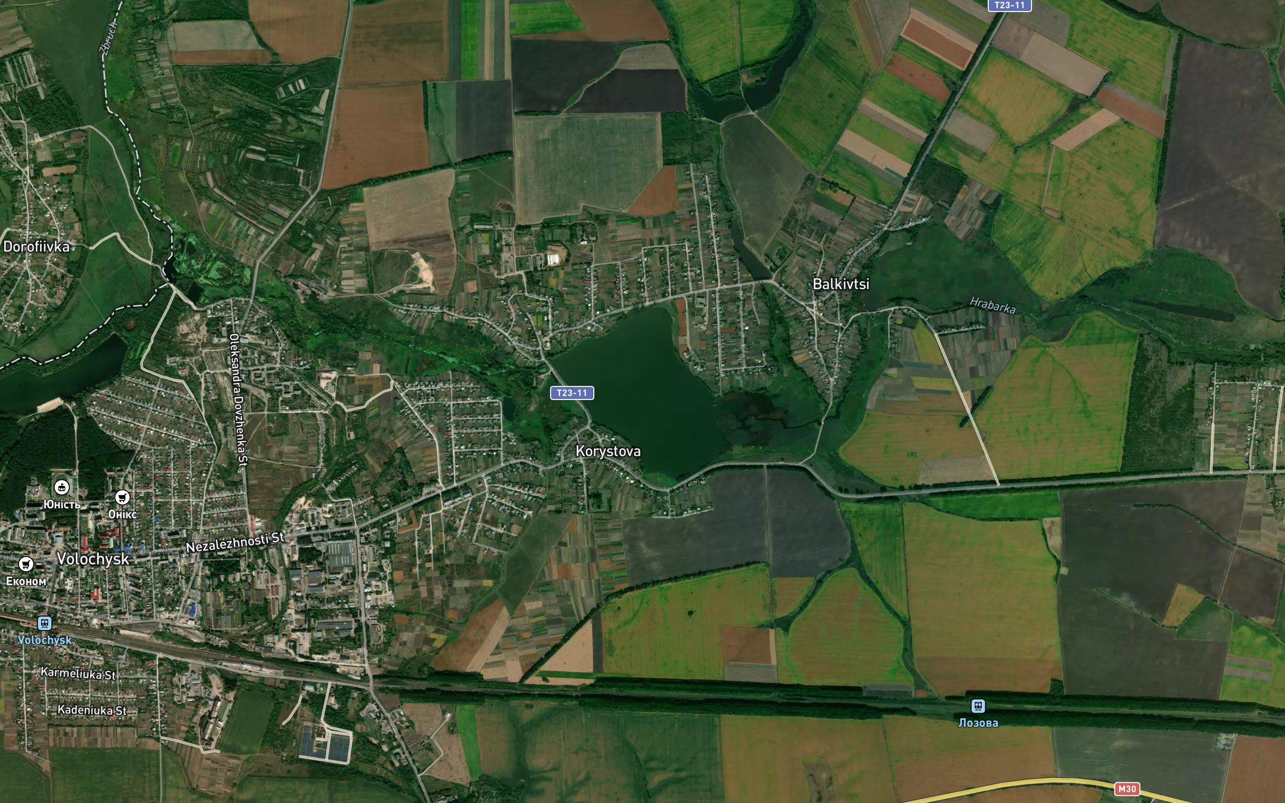 Korystova pond