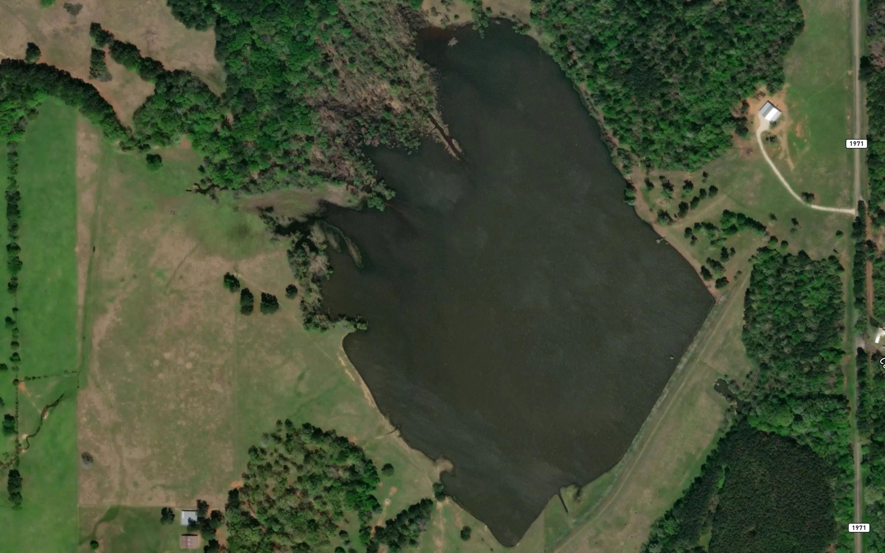 Satellite map of the Soil Conservation Service Site 5 Reservoir