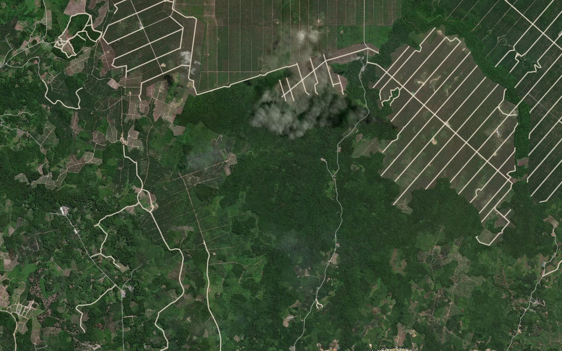 Satellite map of the Sungai Atoi