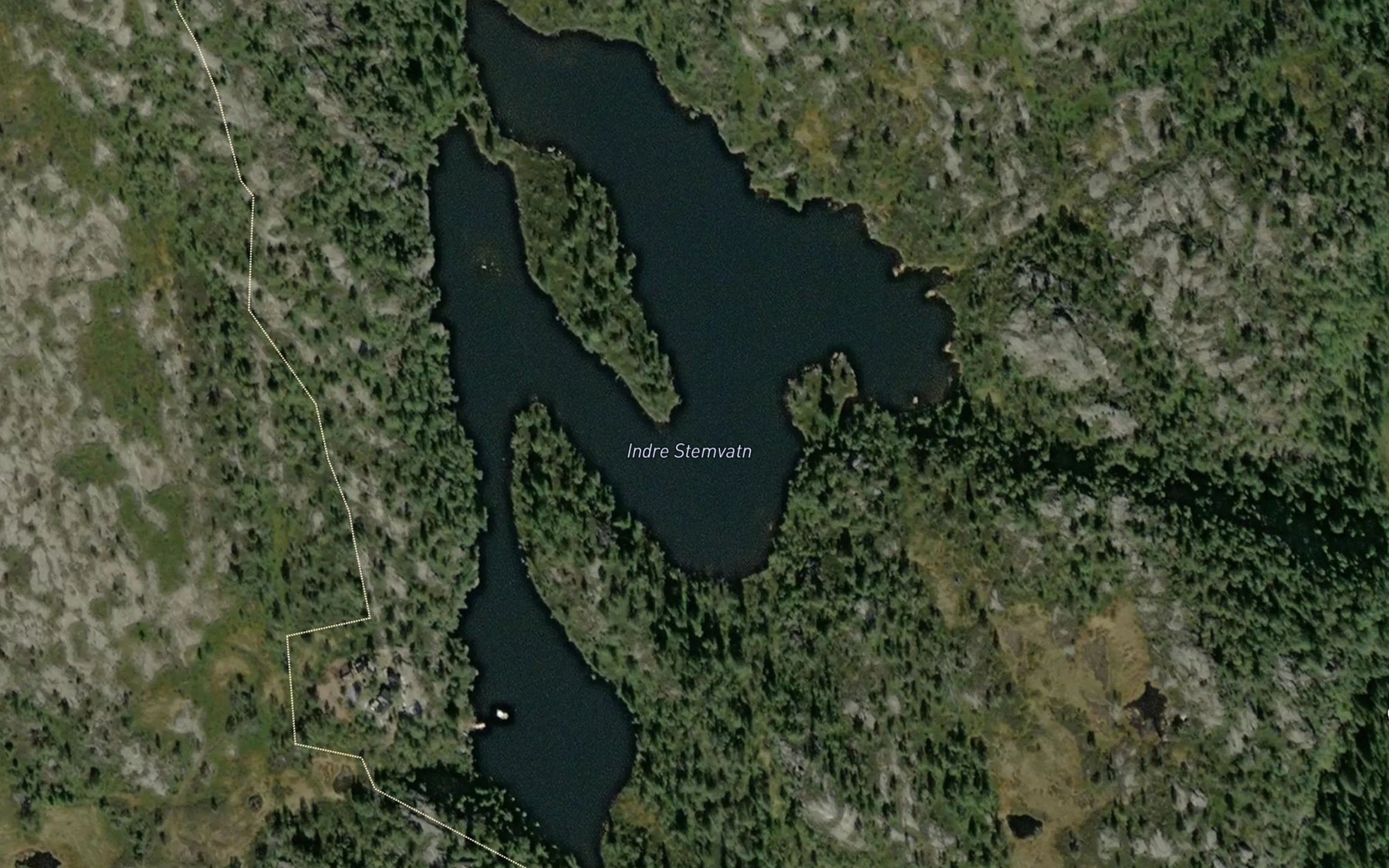Satellite map of the Indre Stemvatn