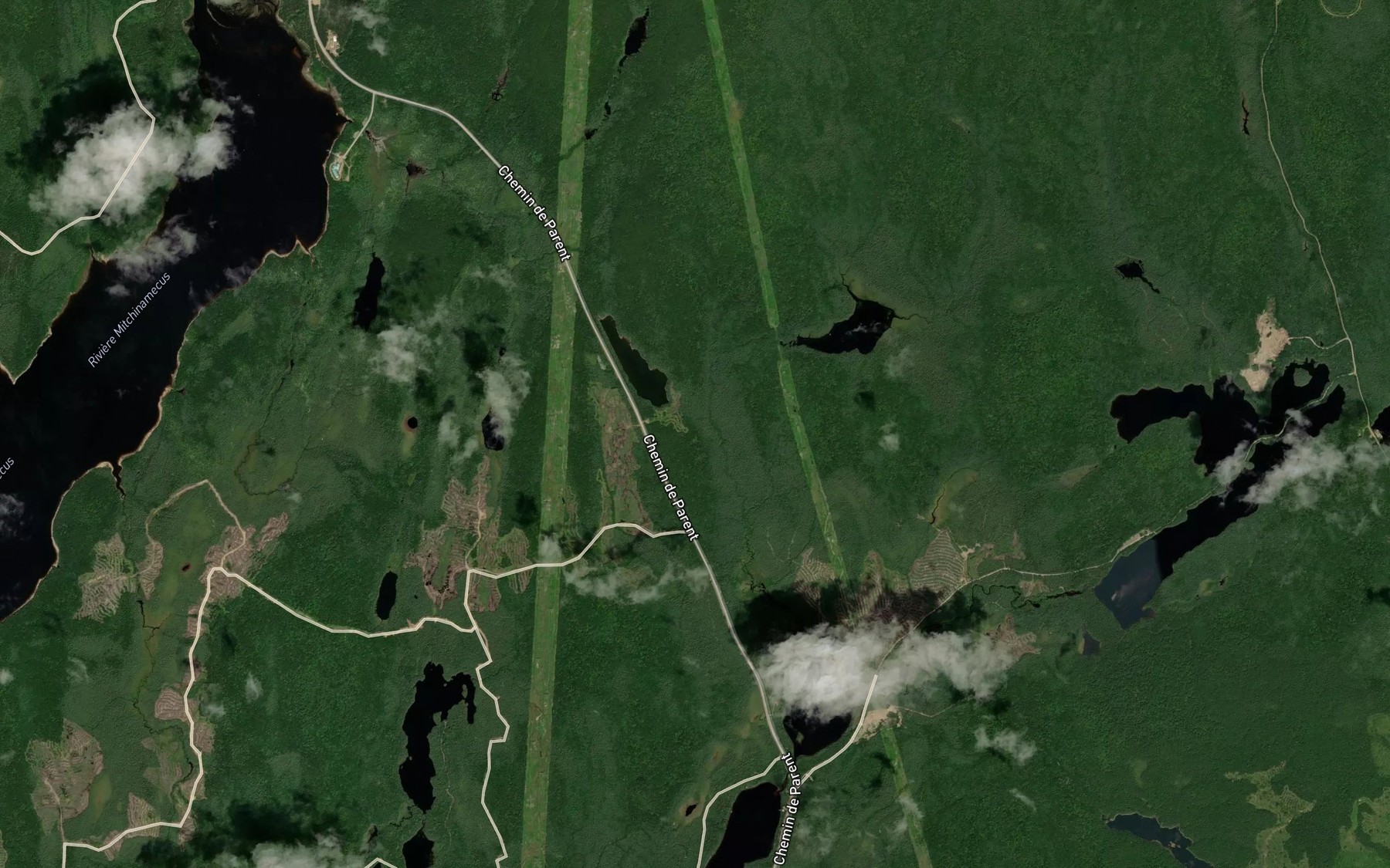 Satellite map of the Lac Jean-Claude