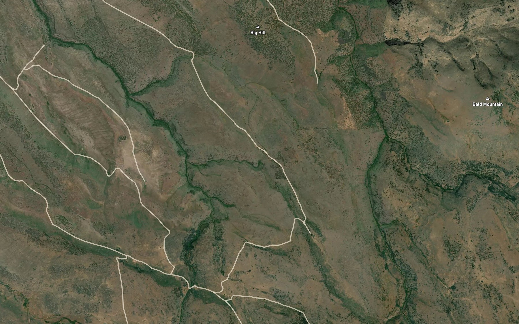 Satellite map of the Shepherd Spring