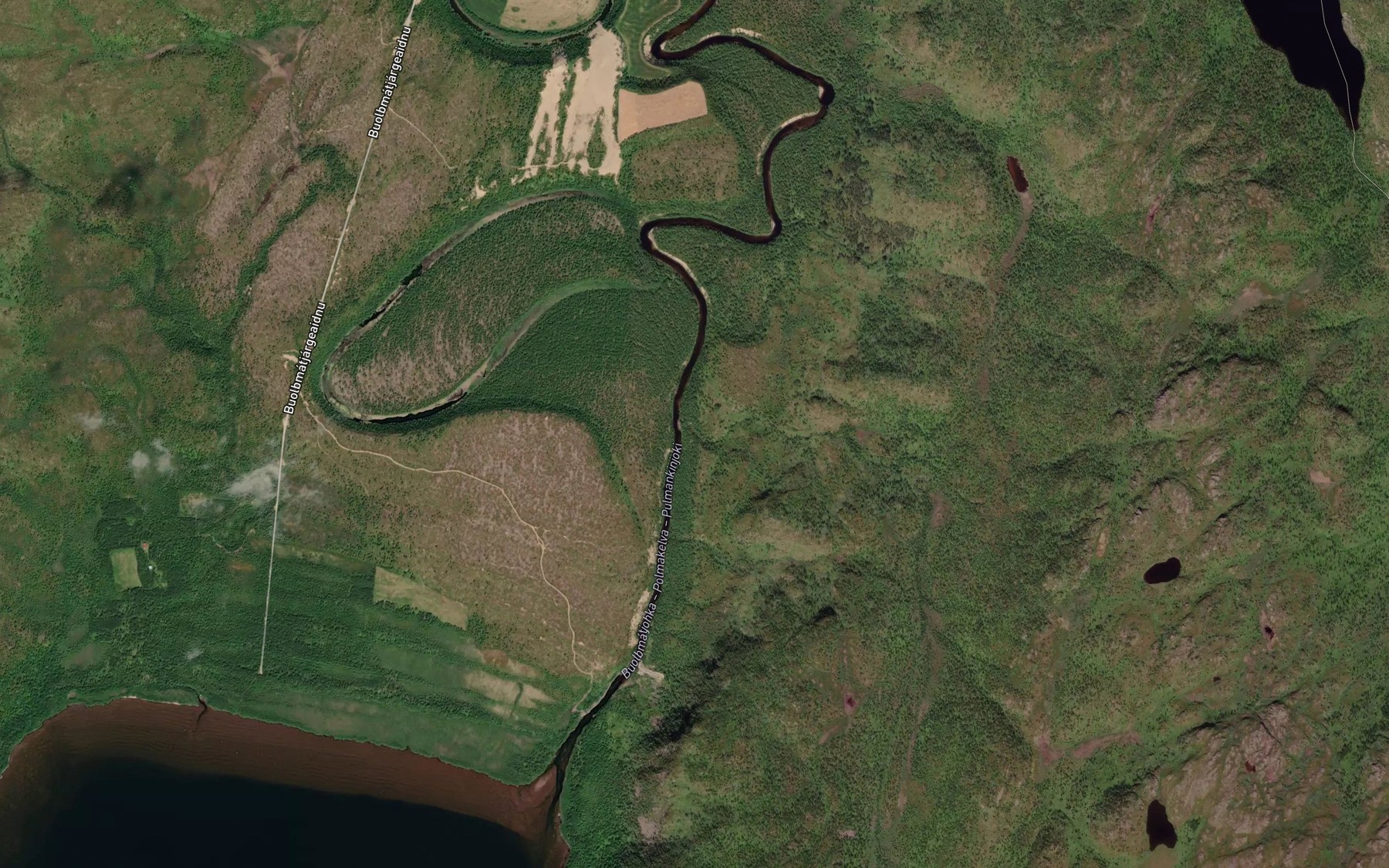 Satellite map of the Saerbajakka