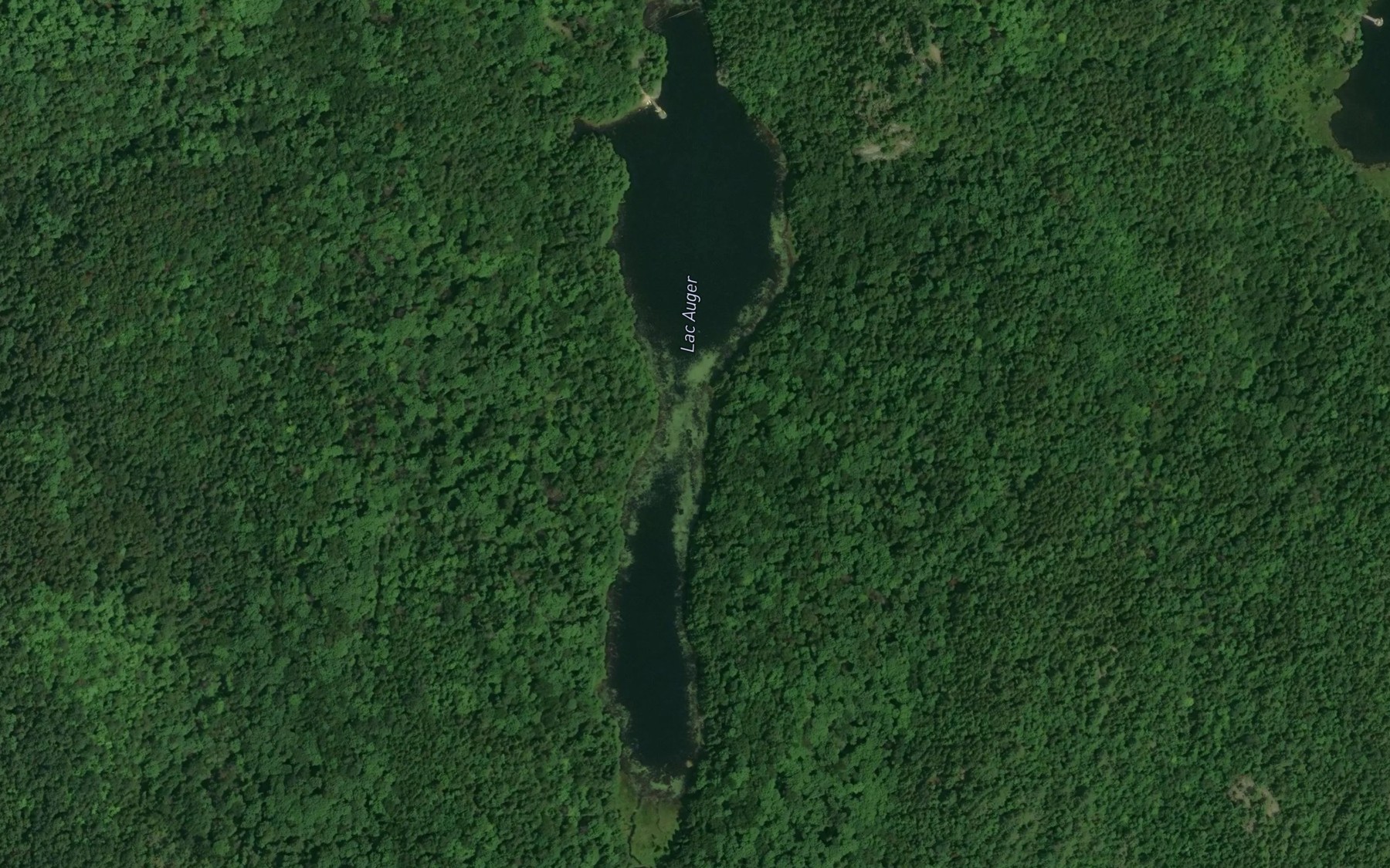 Satellite map of the Lac Auger
