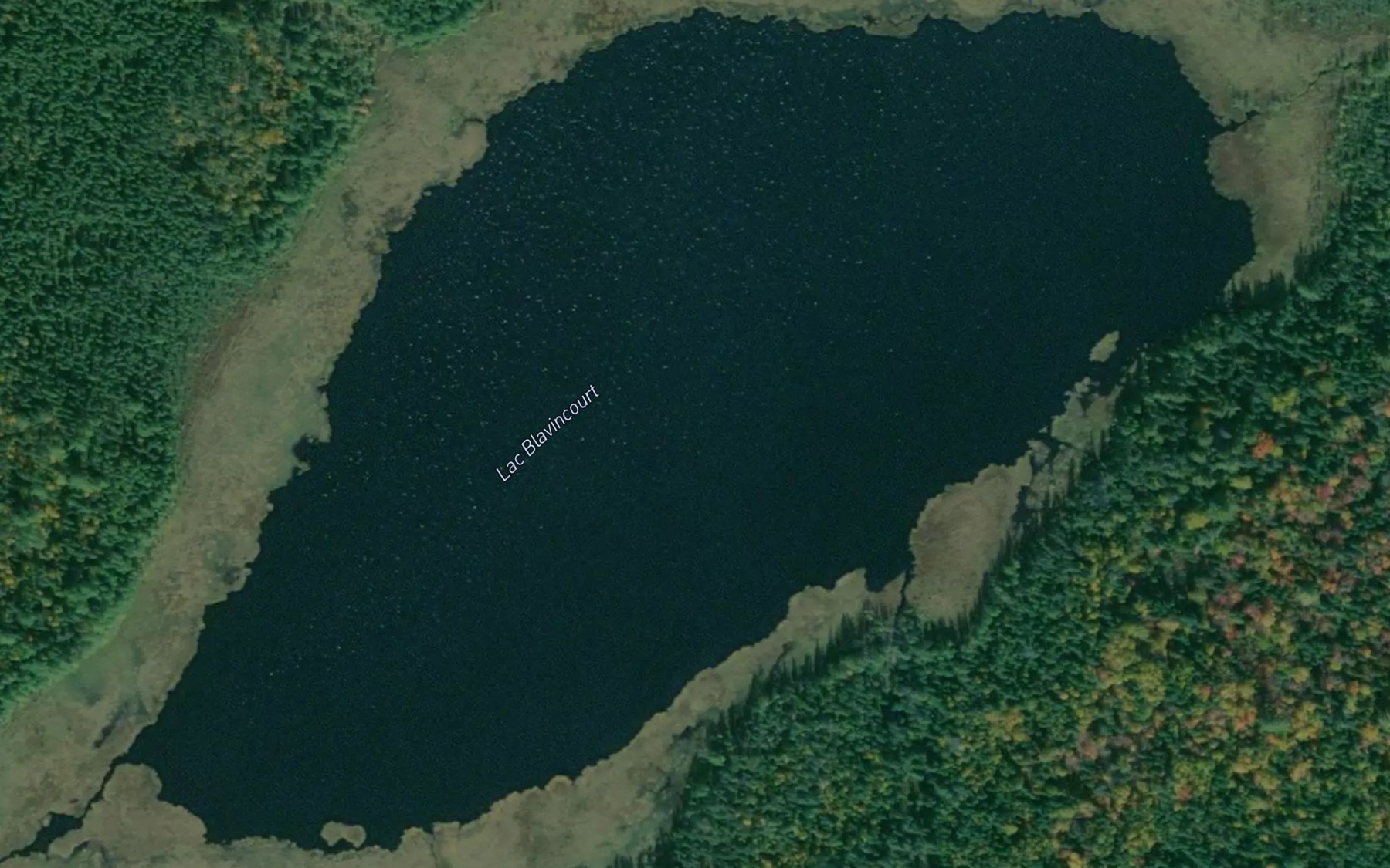 Satellite map of the Lac Blavincourt