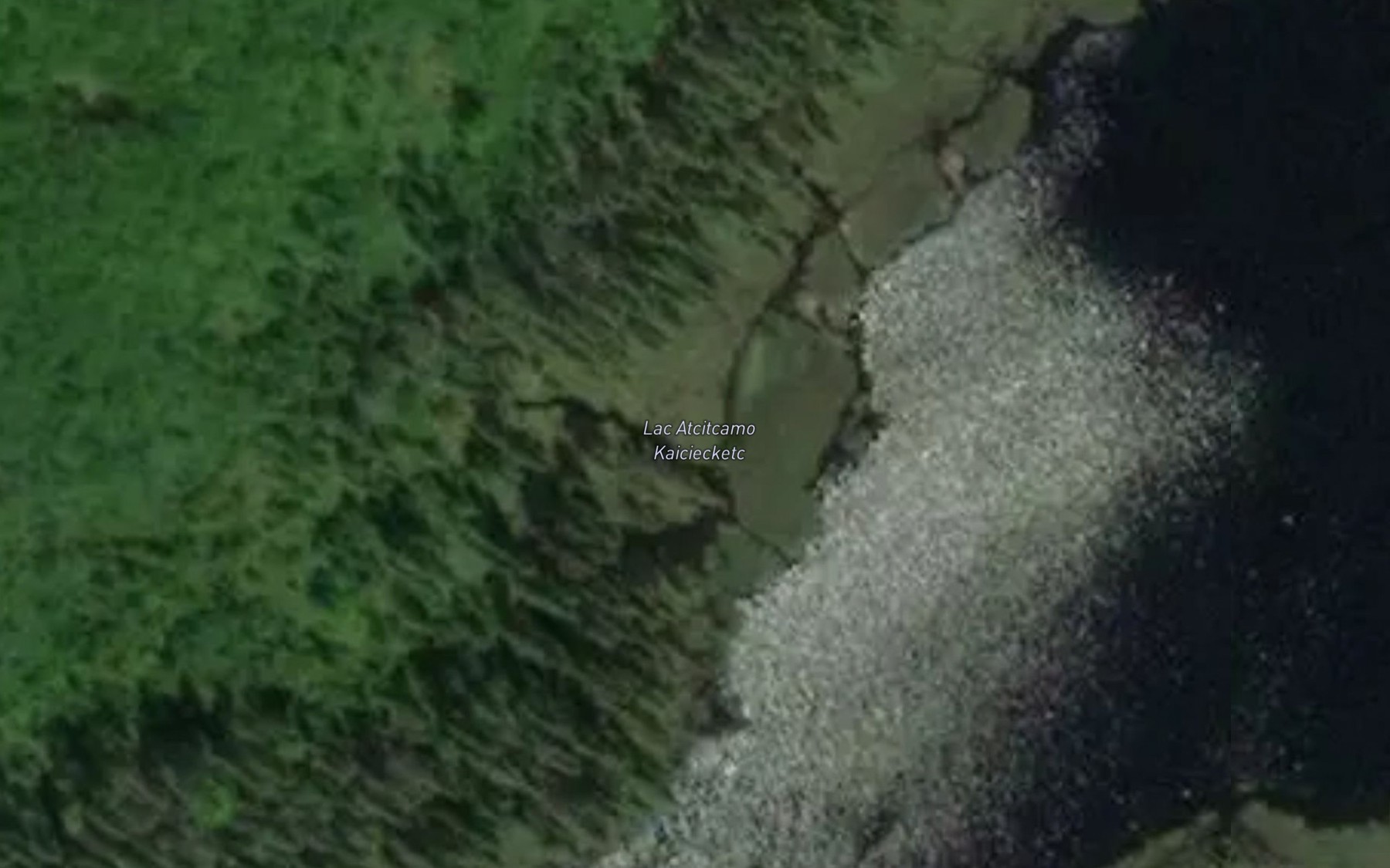 Satellite map of the Lac Atcitcamo Kaiciecketc