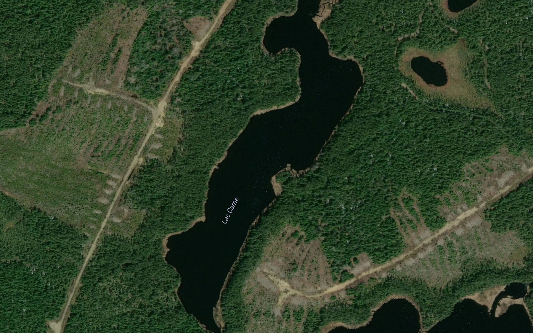 Satellite map of the Lac Came
