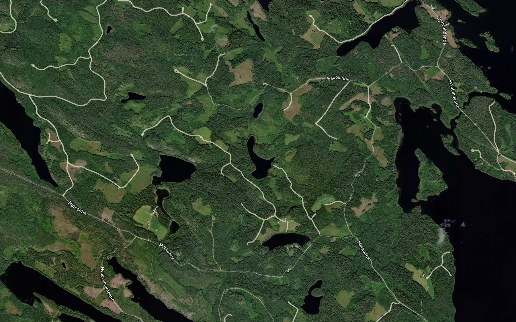 Satellite map of the Kolmisoppinen