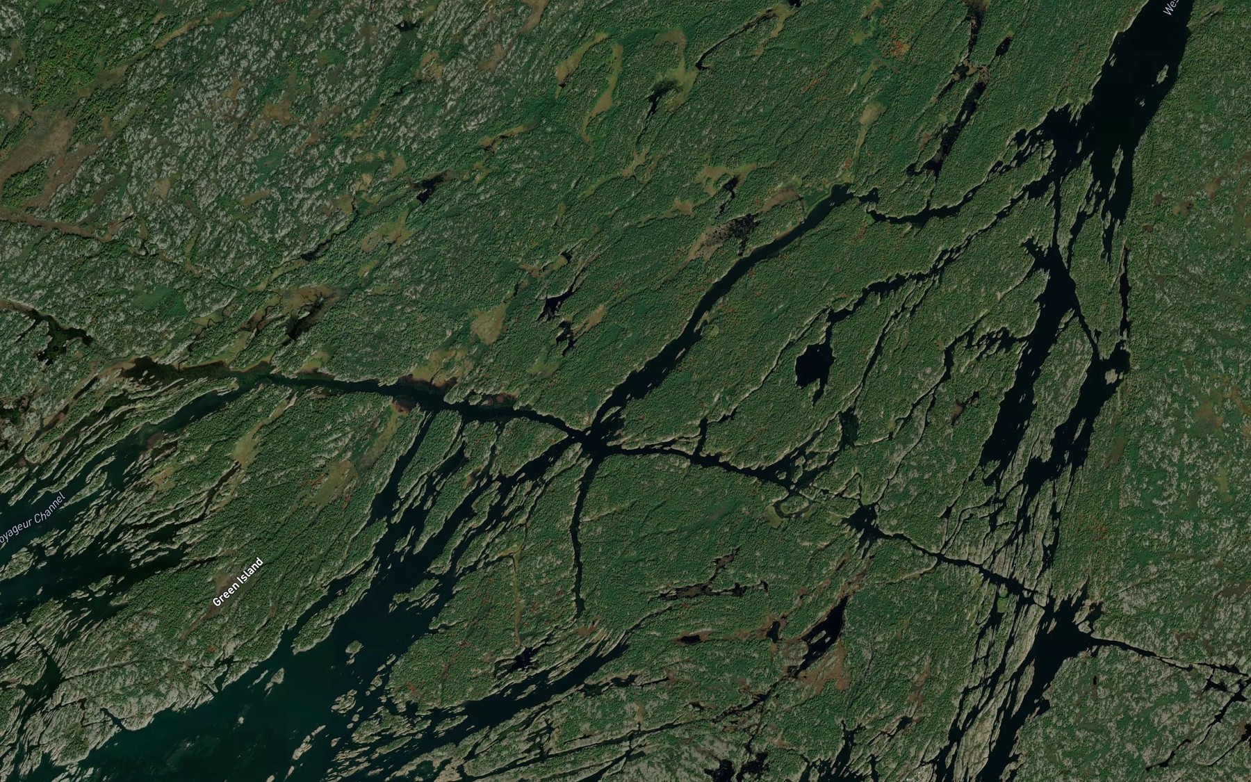 Satellite map of the Black Bay
