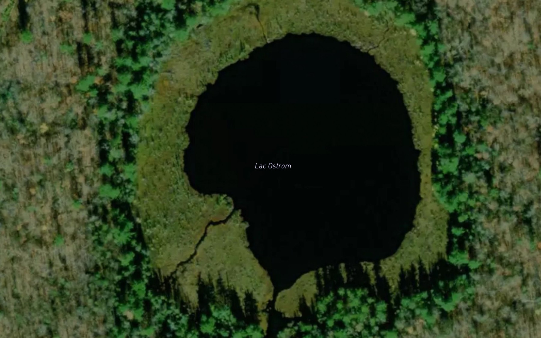 Satellite map of the Lac Ostrom