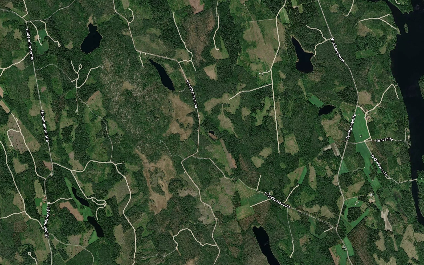 Satellite map of the Pahalampi