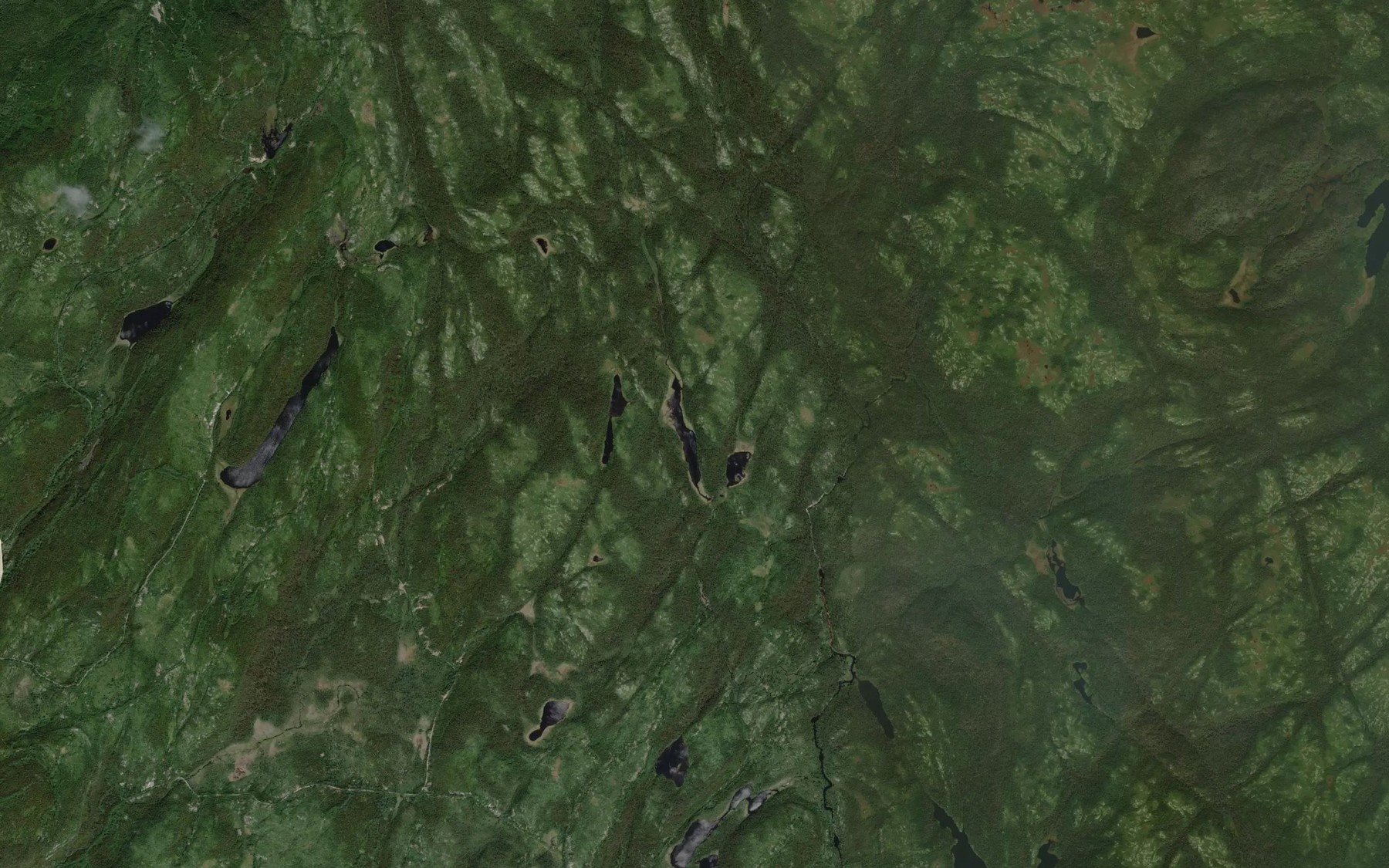Satellite map of the Lac Uso