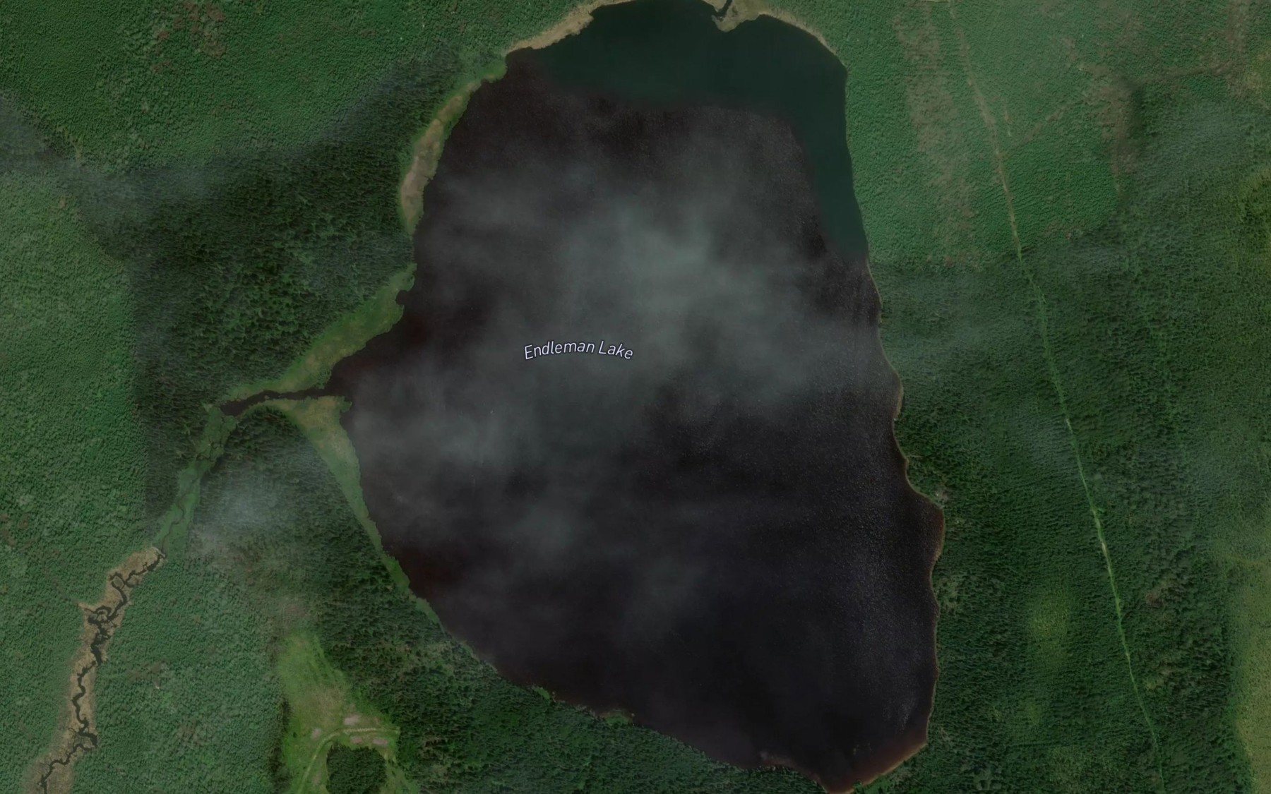 Satellite map of the Endleman Lake