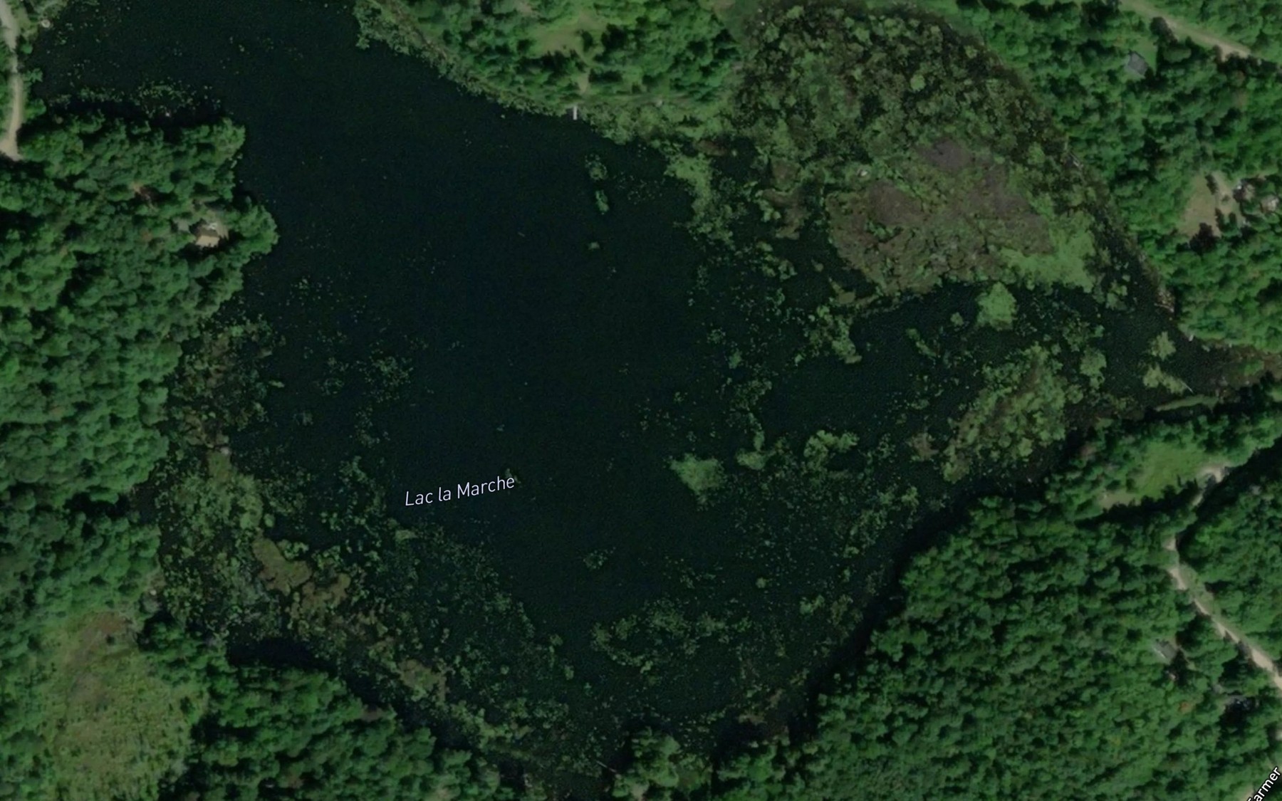 Satellite map of the Lac la Marche