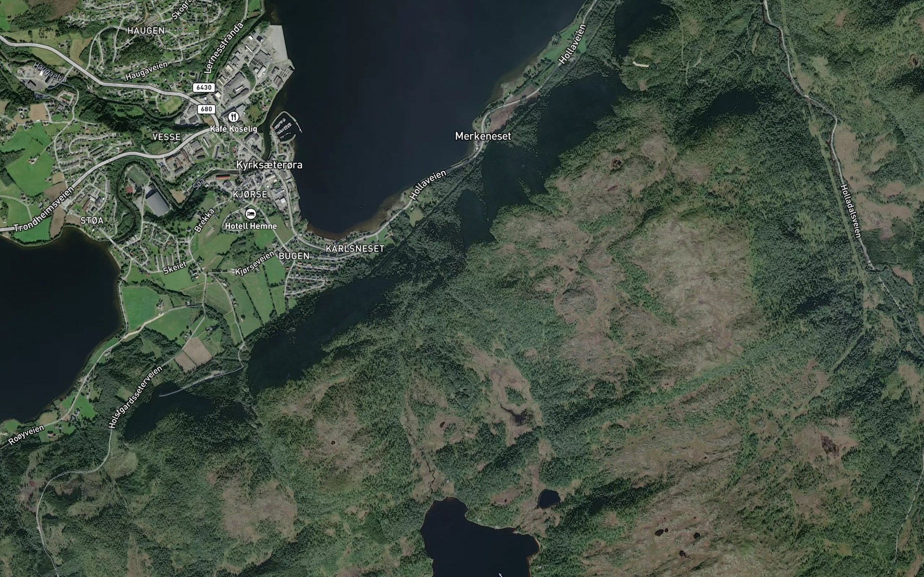 Satellite map of the Gaupbekken