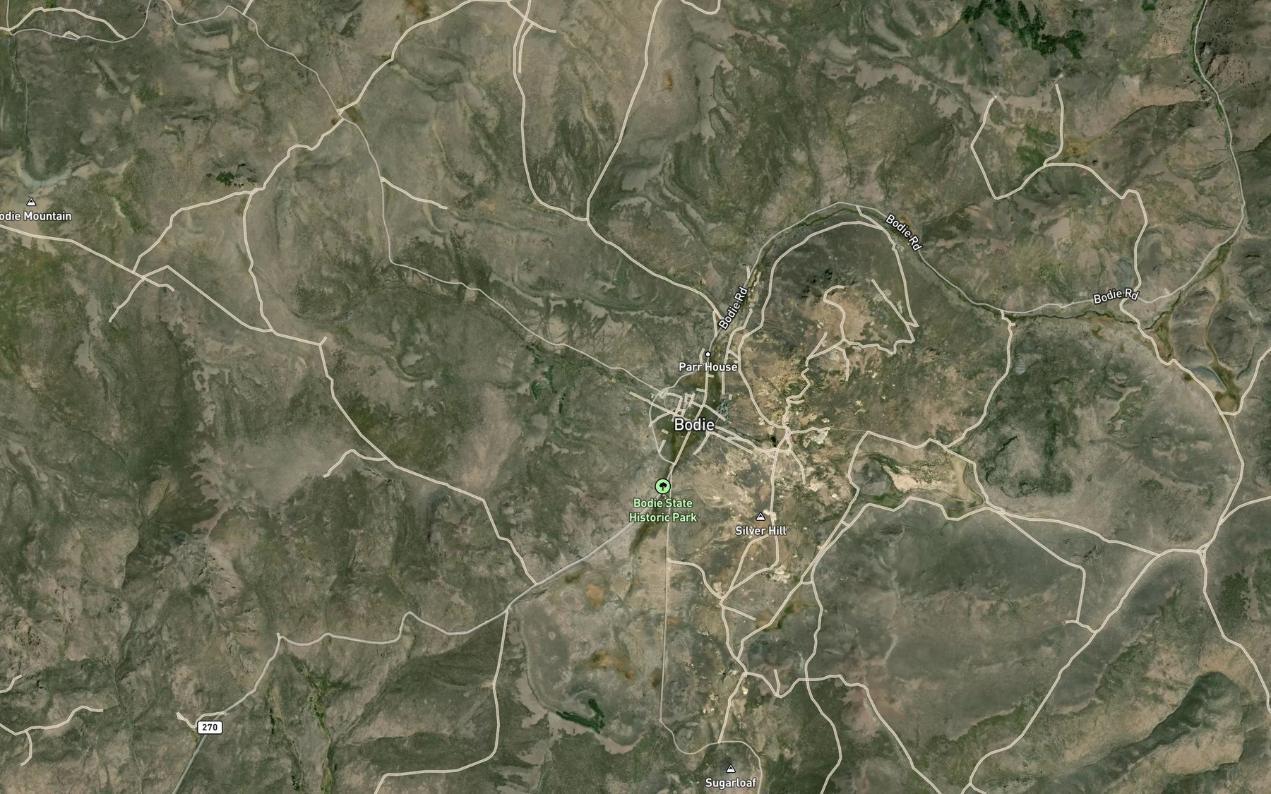 Satellite map of the Pearson Spring