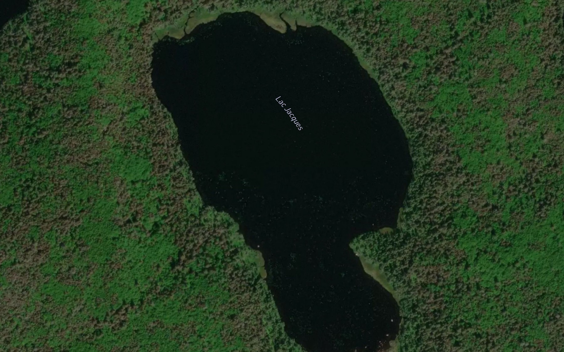 Satellite map of the Lac Jacques