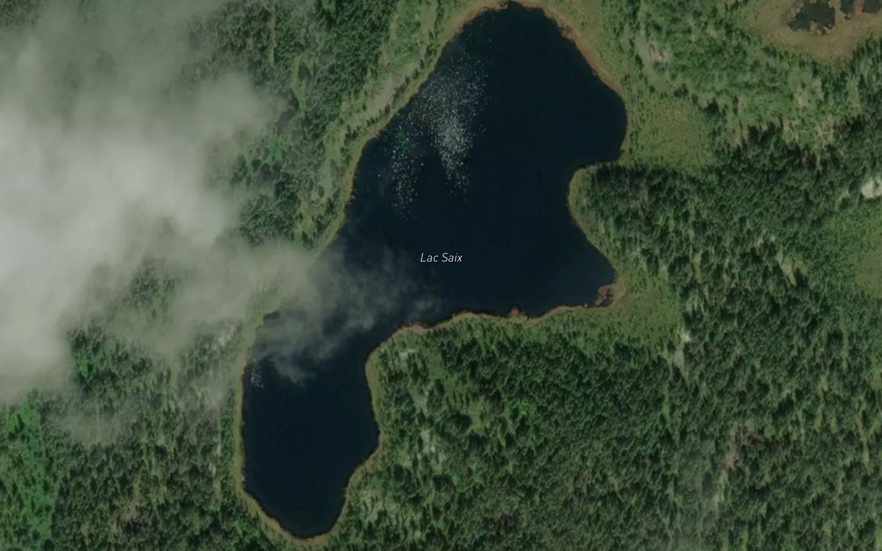 Satellite map of the Lac Saix