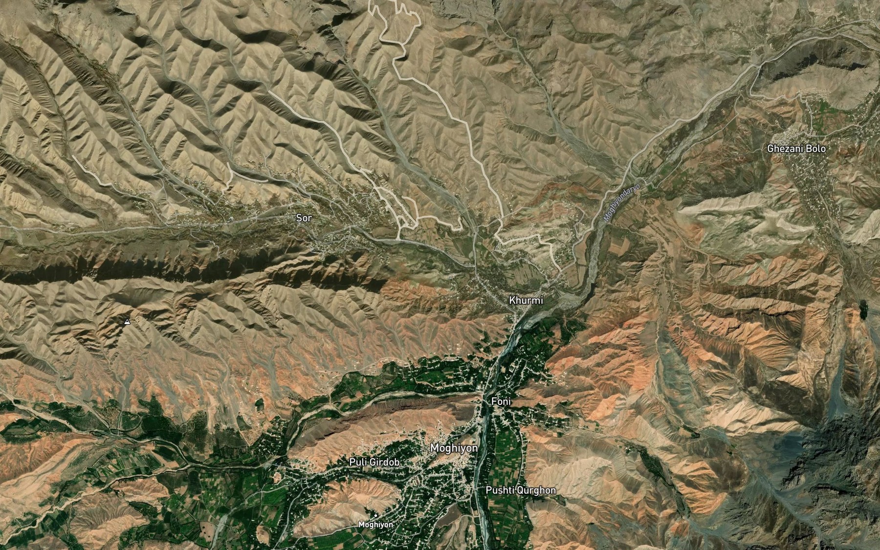 Satellite map of the Karasu