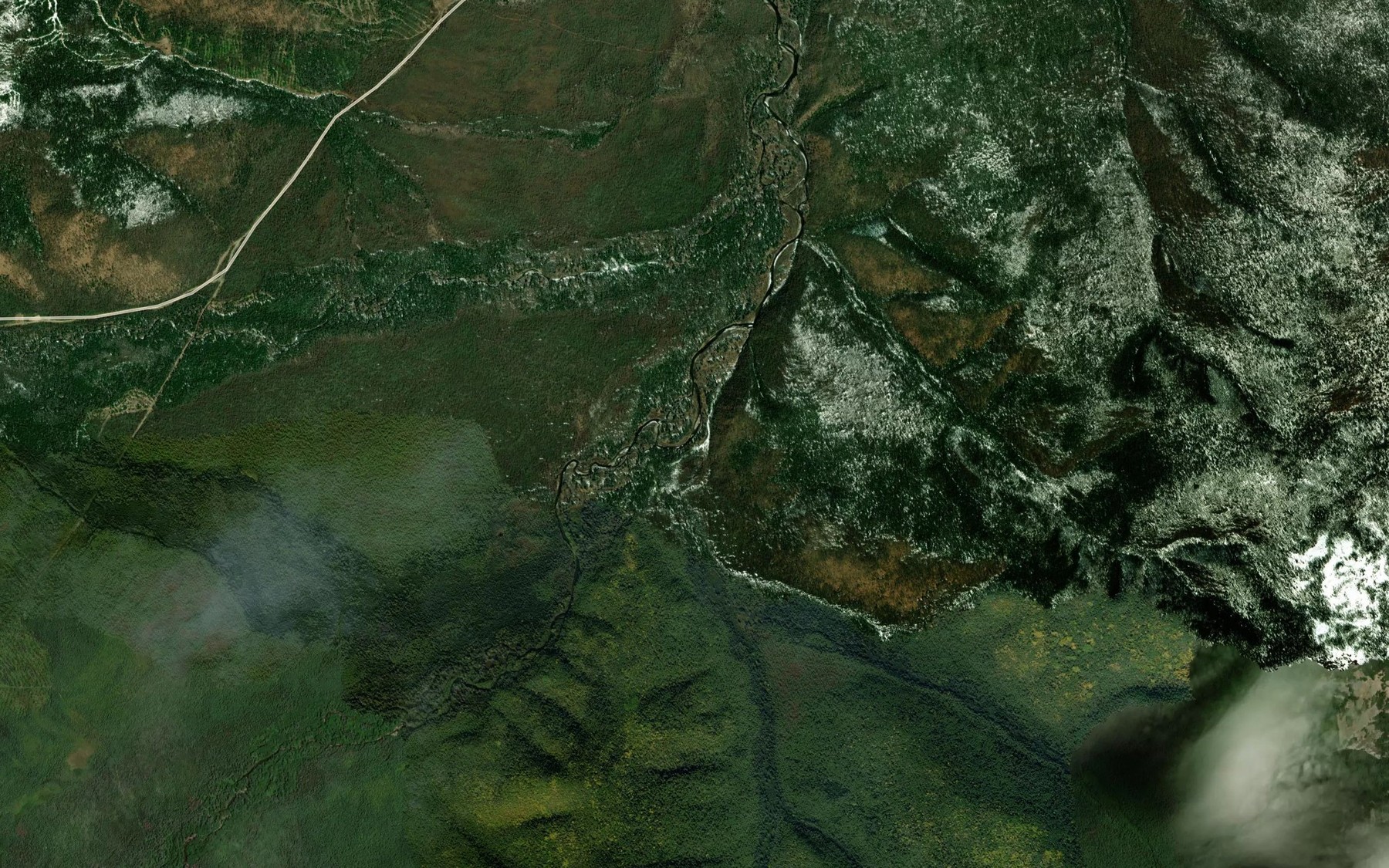 Satellite map of the Levyy Veselyy