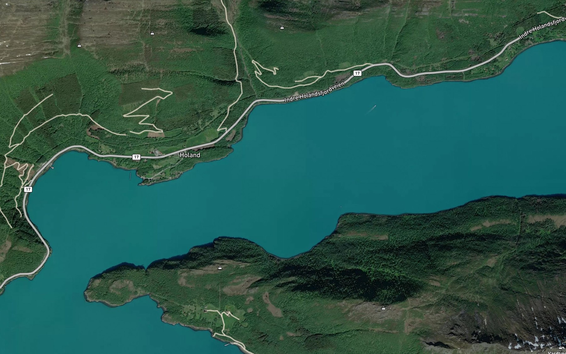 Satellite map of the Nordfjorden