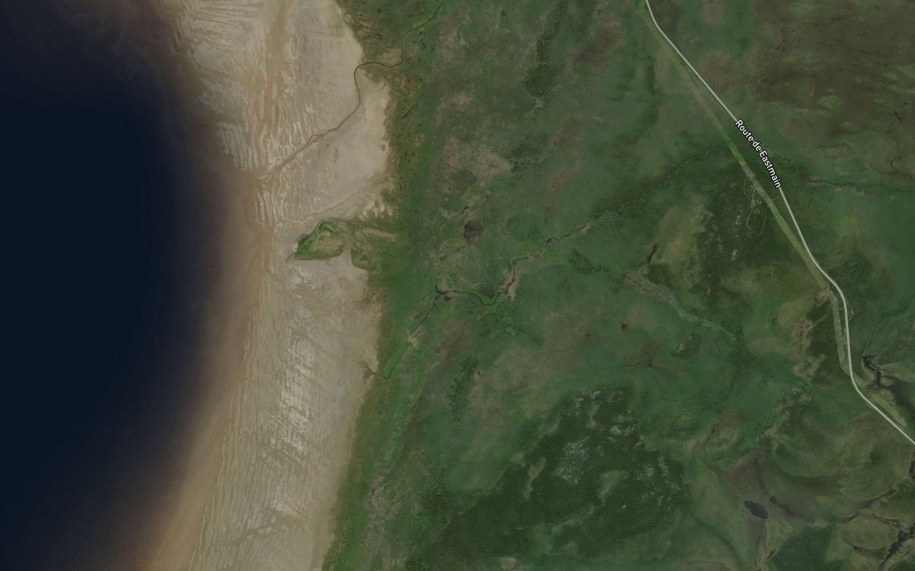 Satellite map of the Ruisseau Jobson