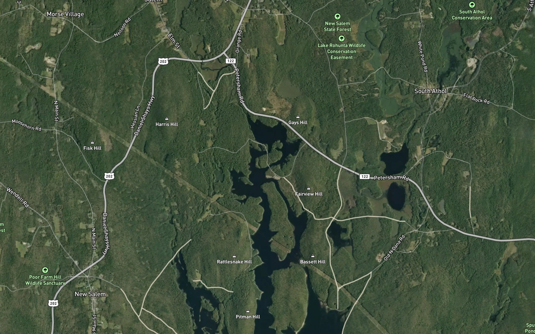 Satellite map of the Fishing Area 2
