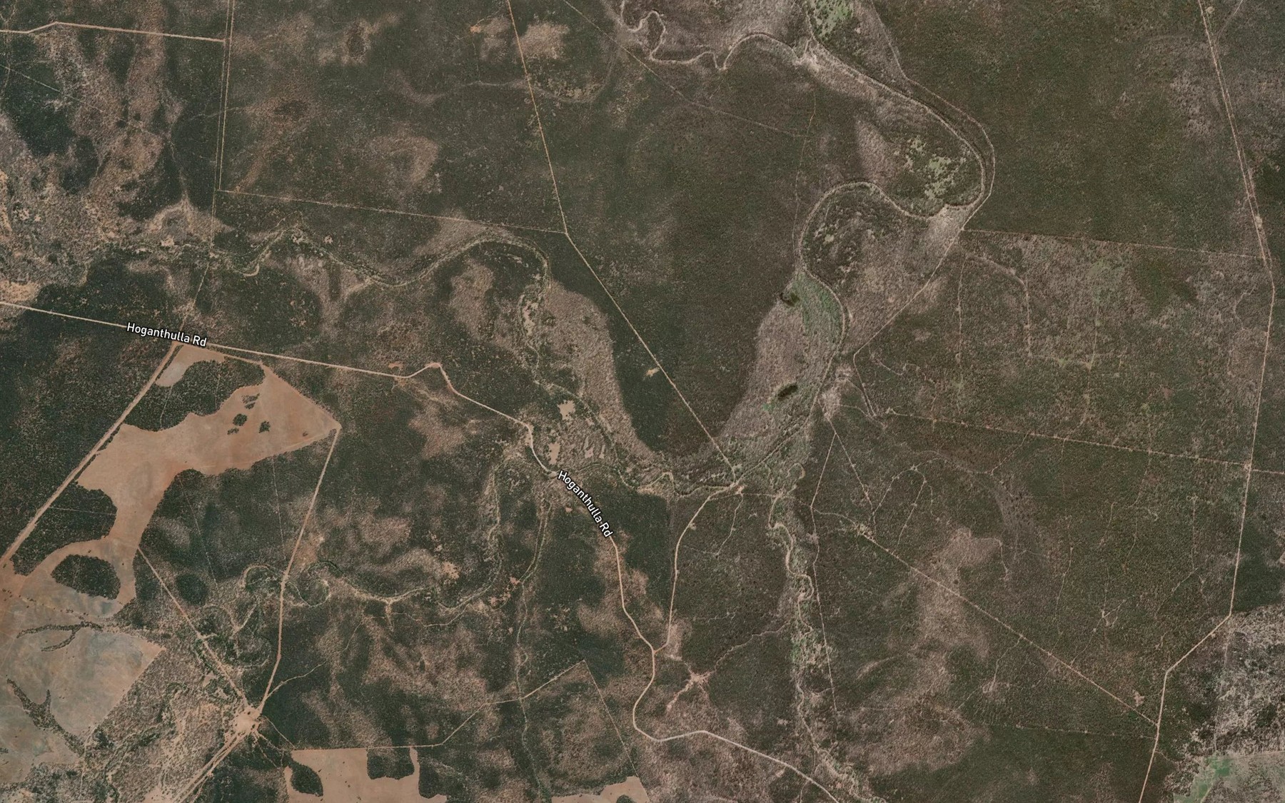 Satellite map of the Redford Creek