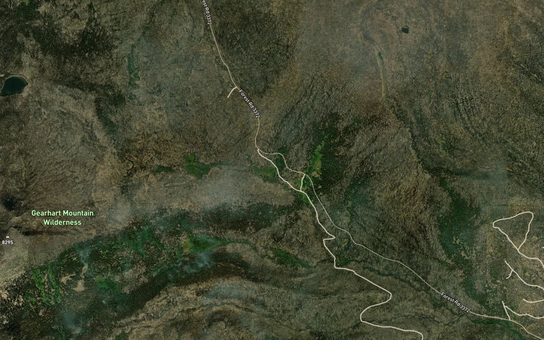 Satellite map of the Frigid Spring