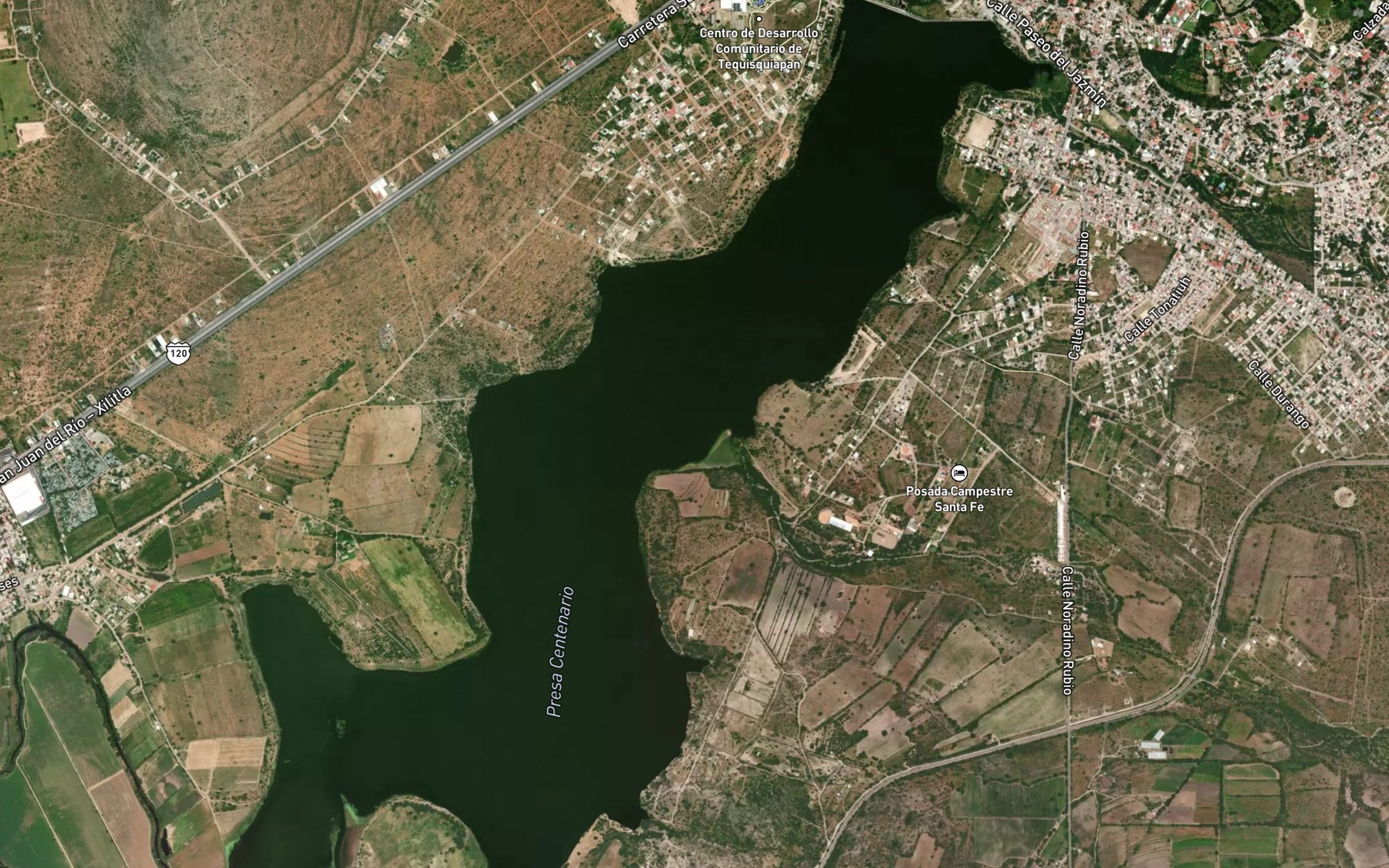 Satellite map of the El Centenario