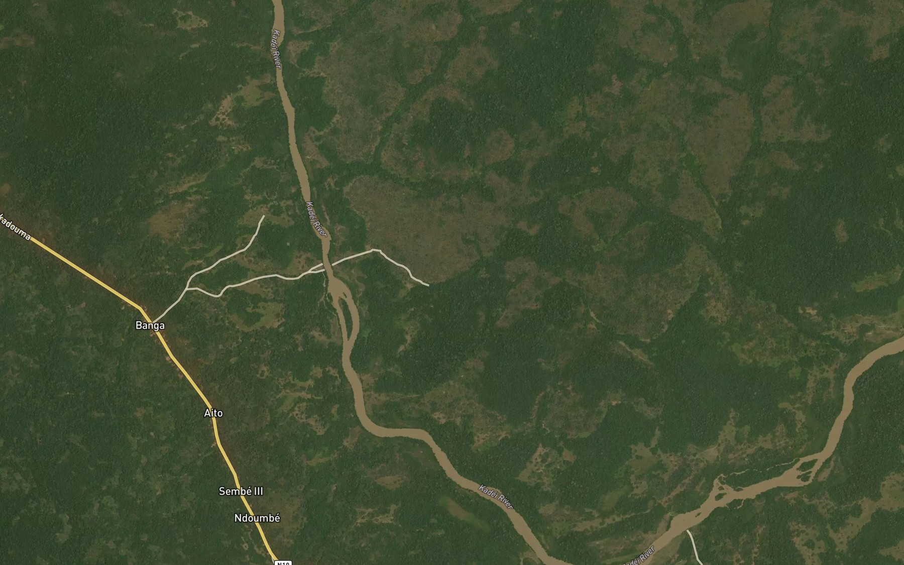 Satellite map of the Madeguen