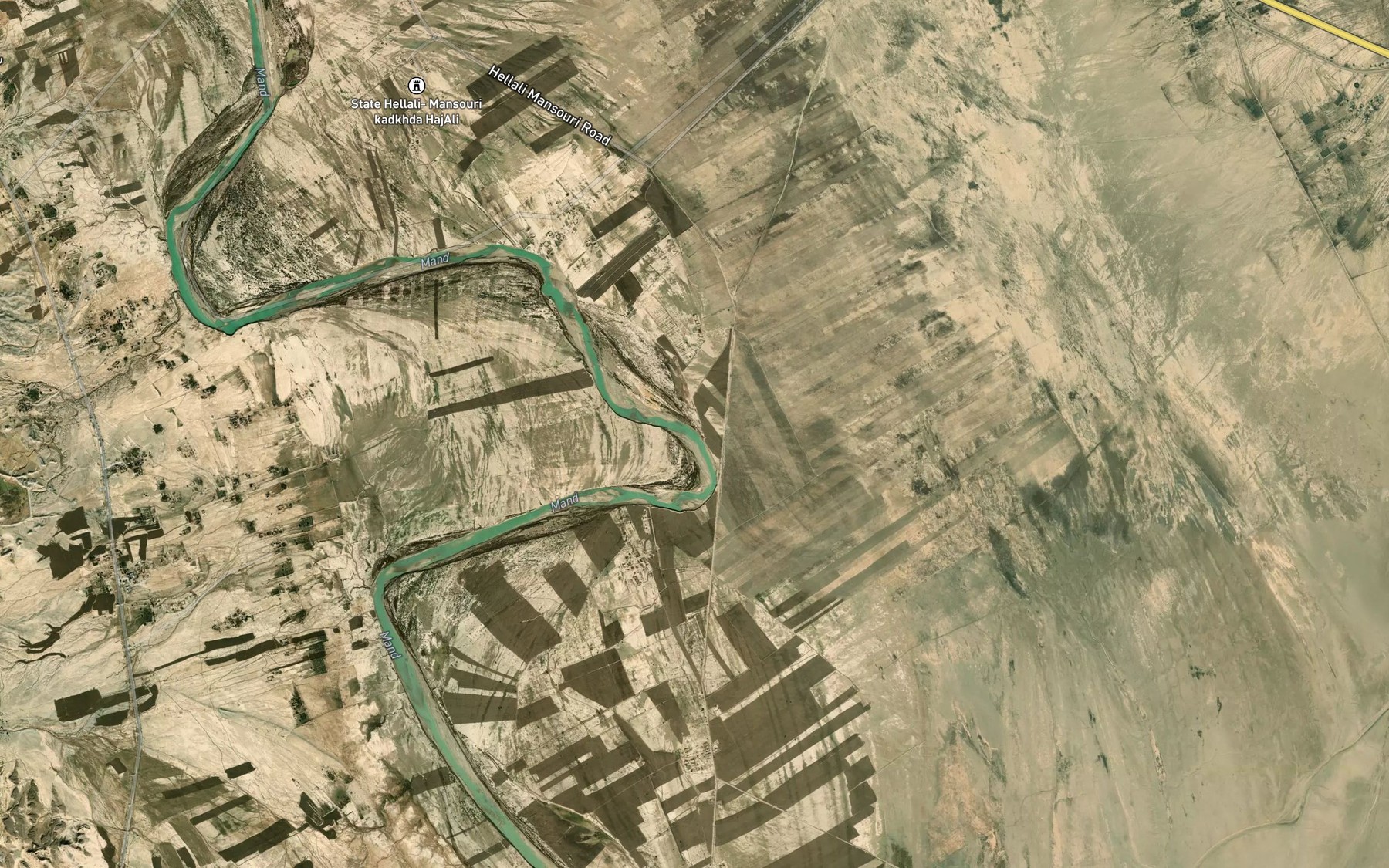 Satellite map of the Rud-e Mand