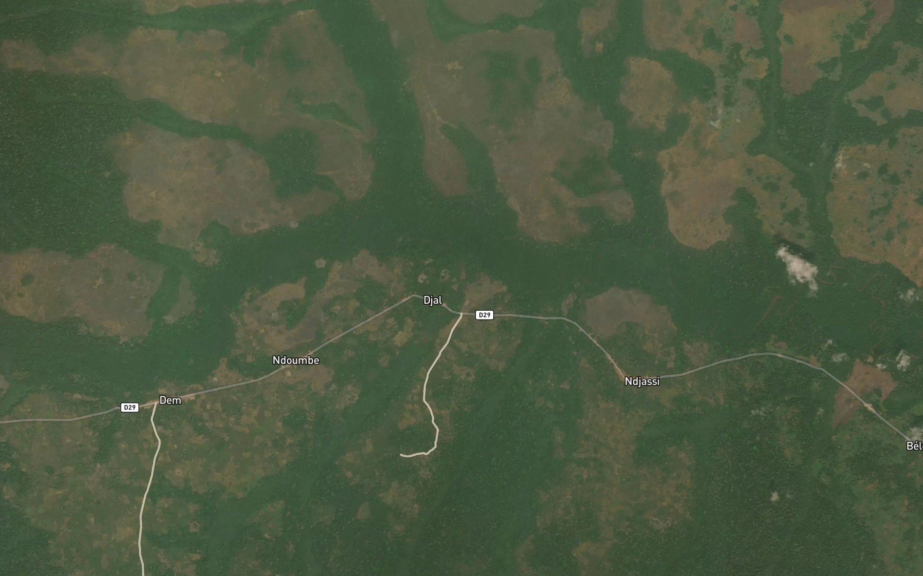 Satellite map of the Djal