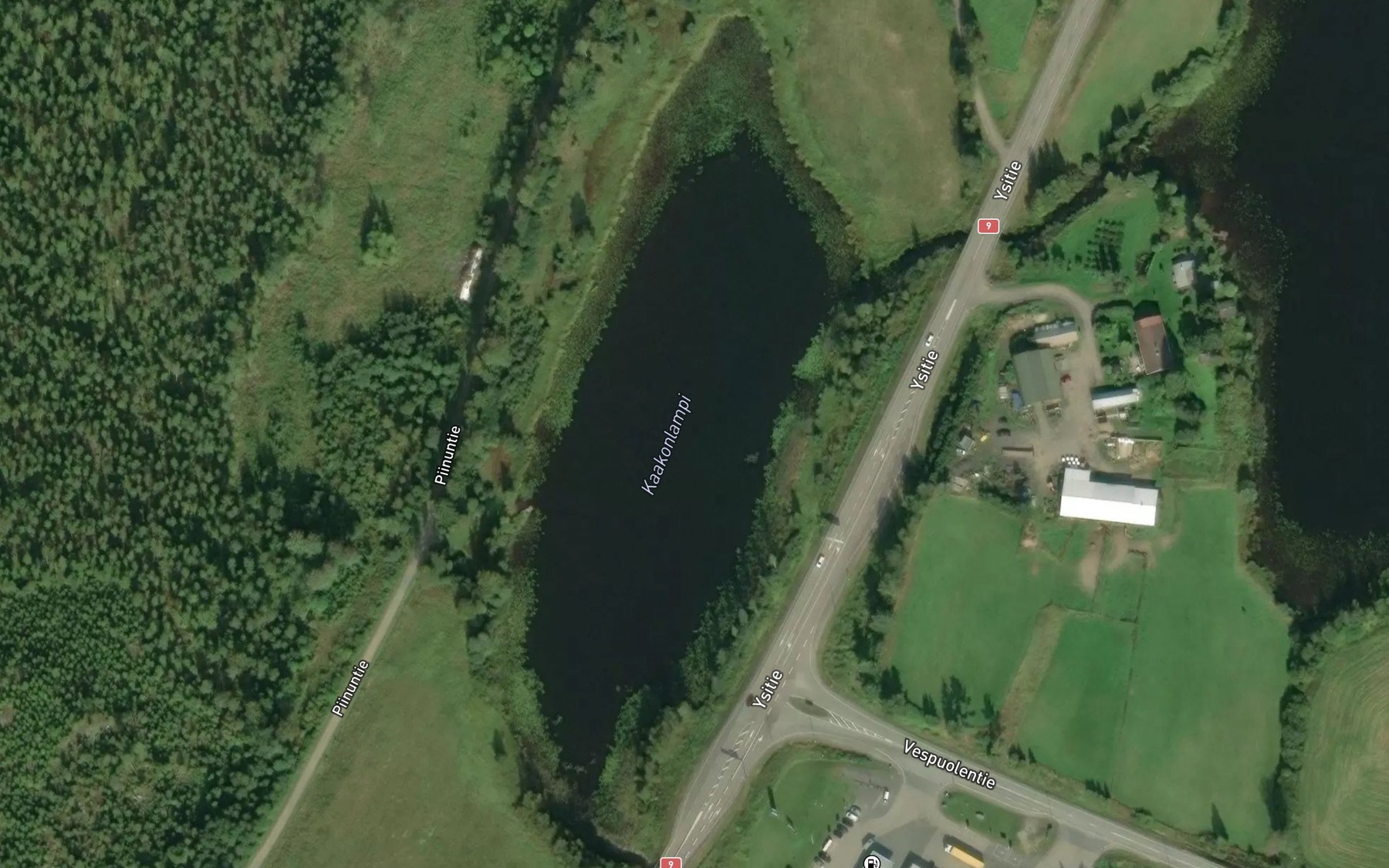 Satellite map of the Kaakonlampi