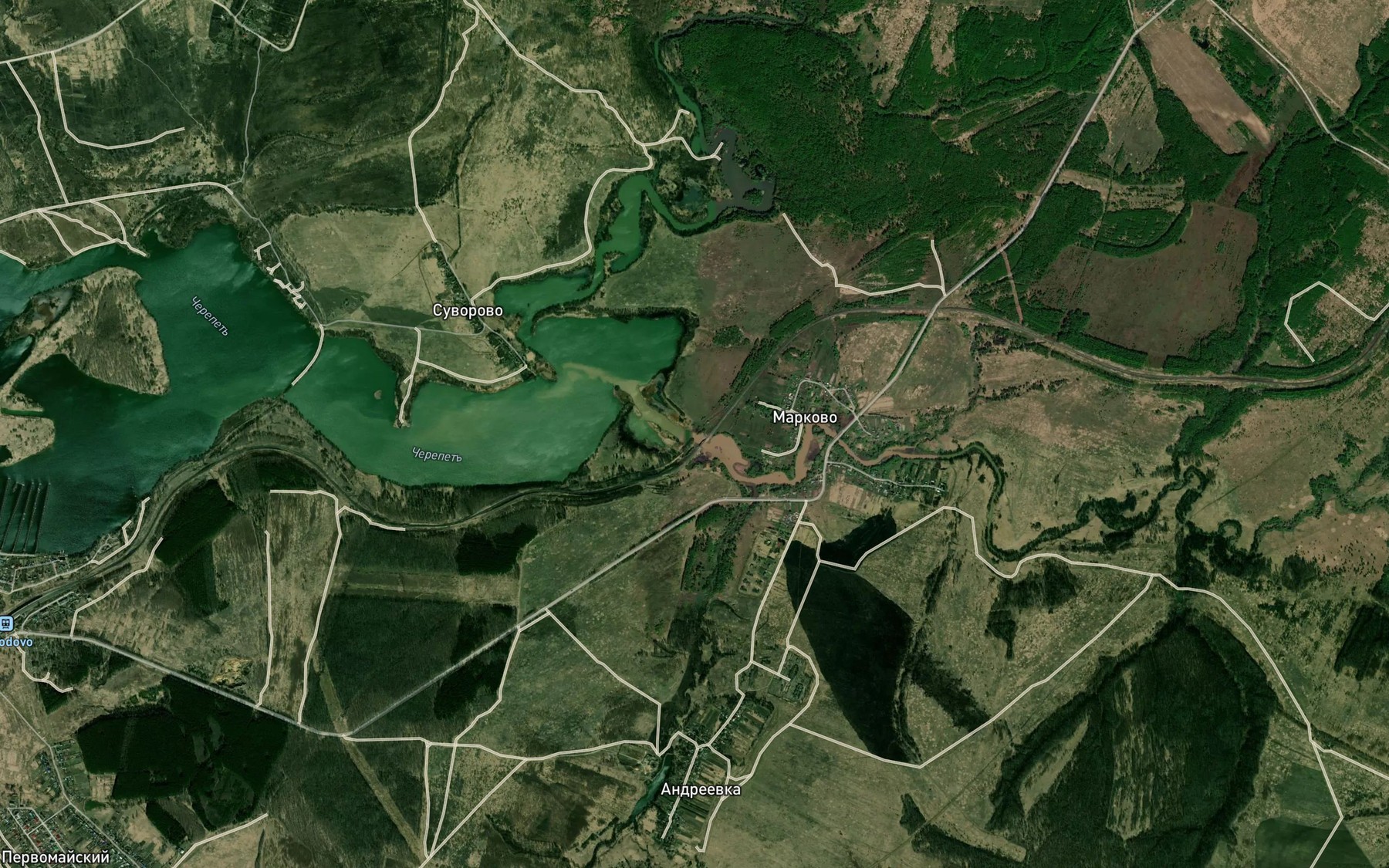 Satellite map of the Cherepetka