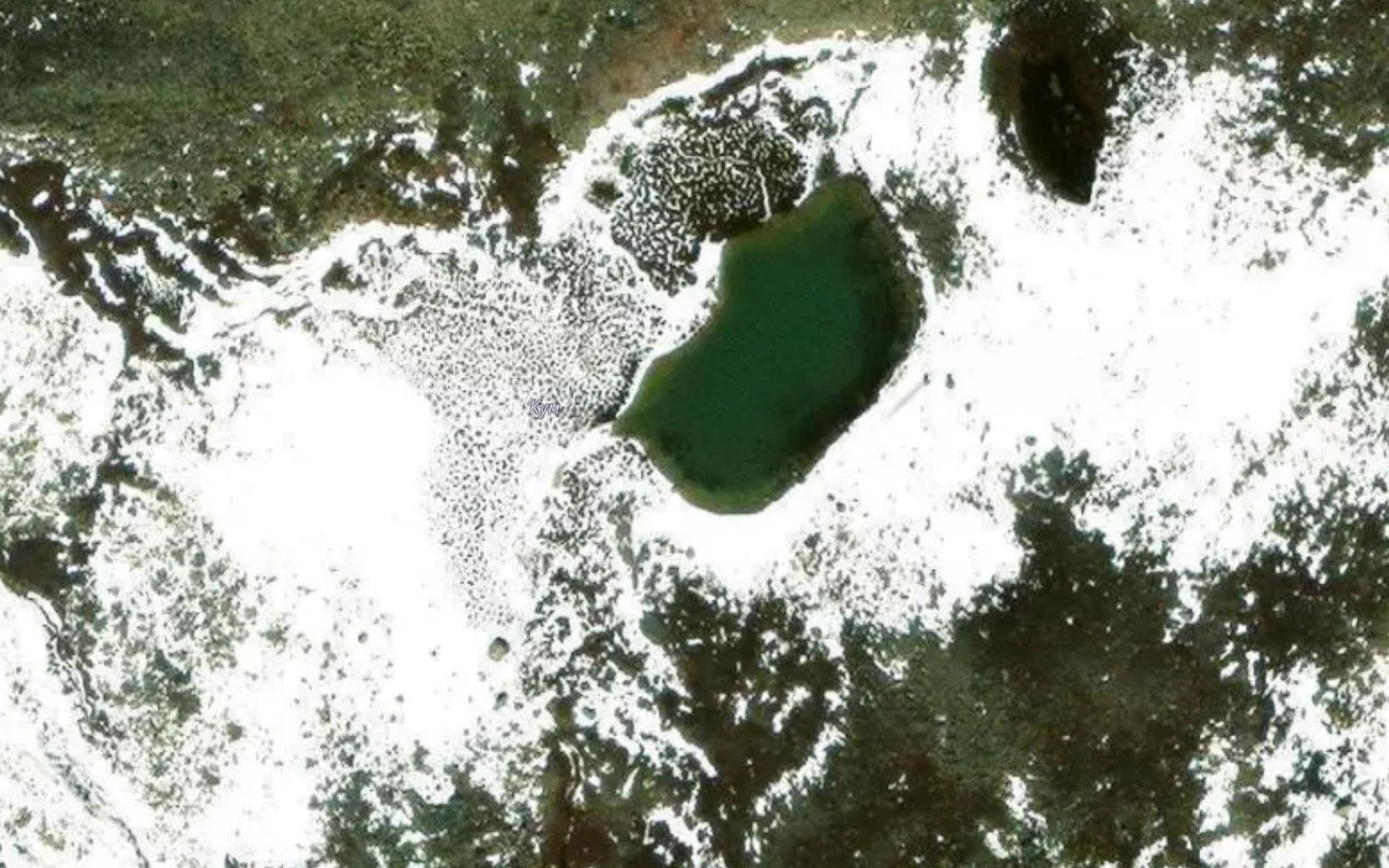 Satellite map of the Ozero Kum