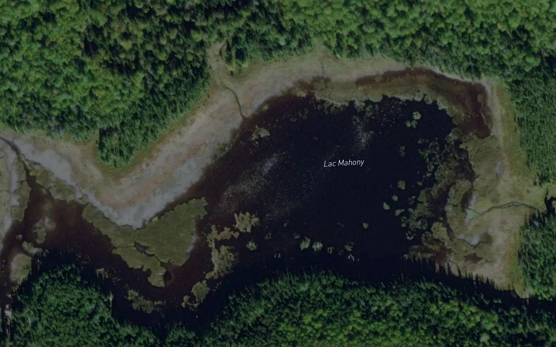 Satellite map of the Lac Mahony
