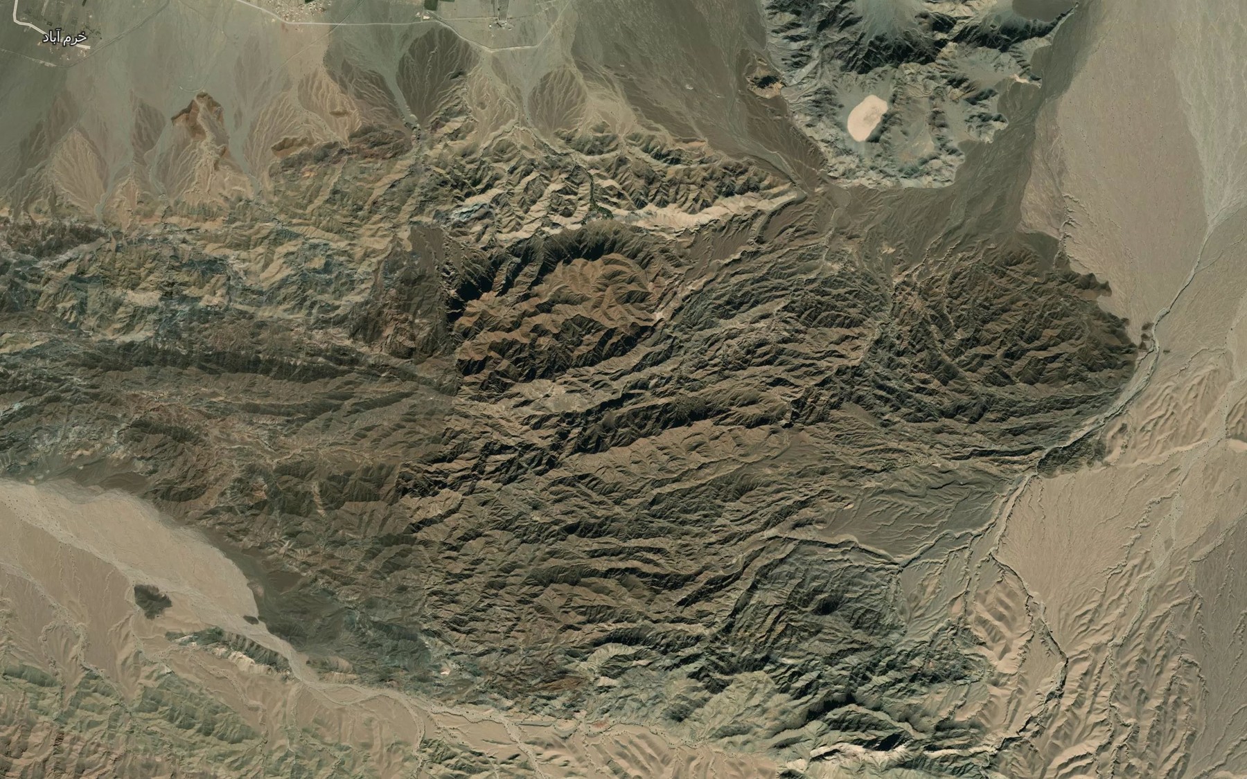 Satellite map of the Cheshmeh-ye Gushki