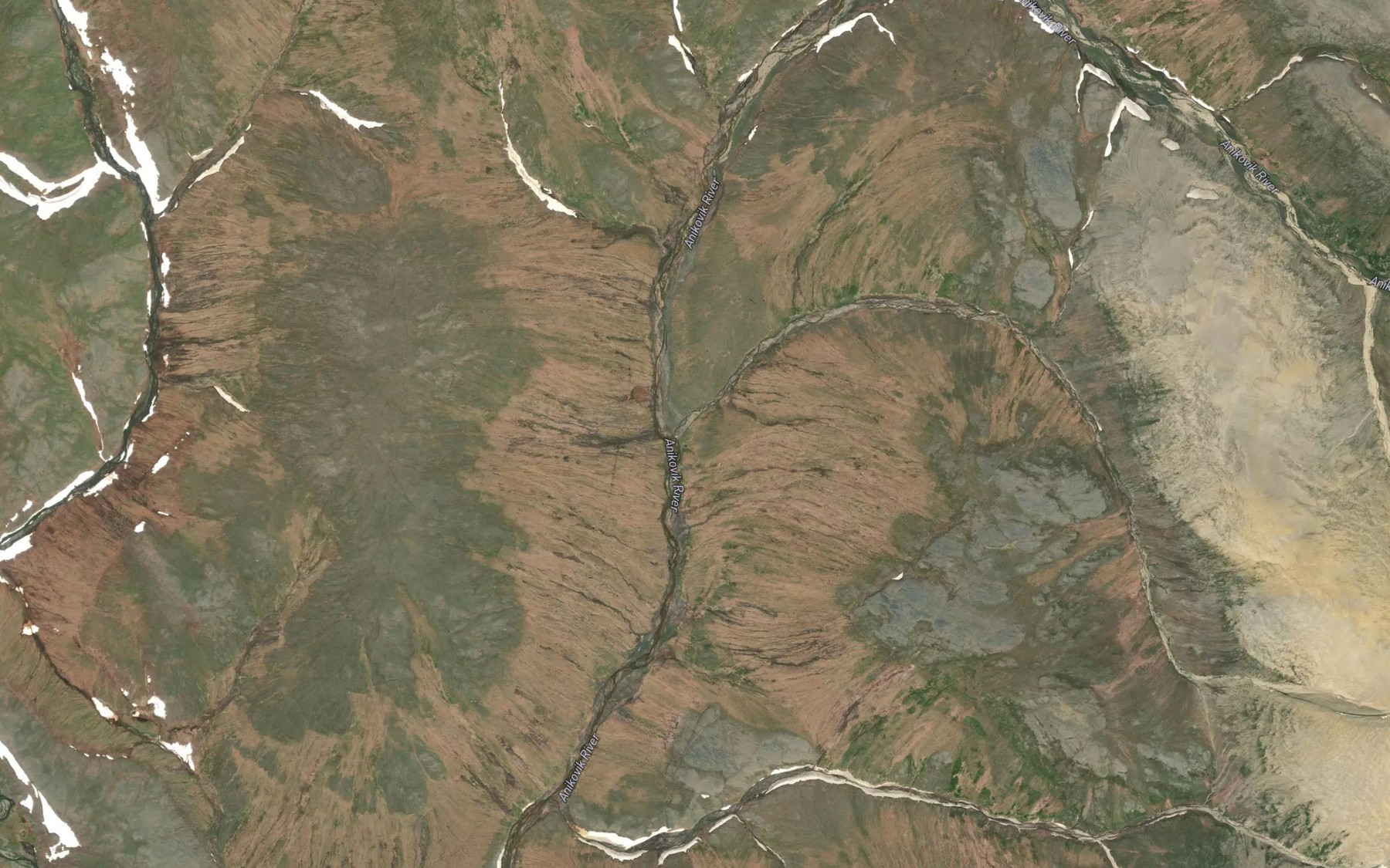 Satellite map of the Moonlight Creek