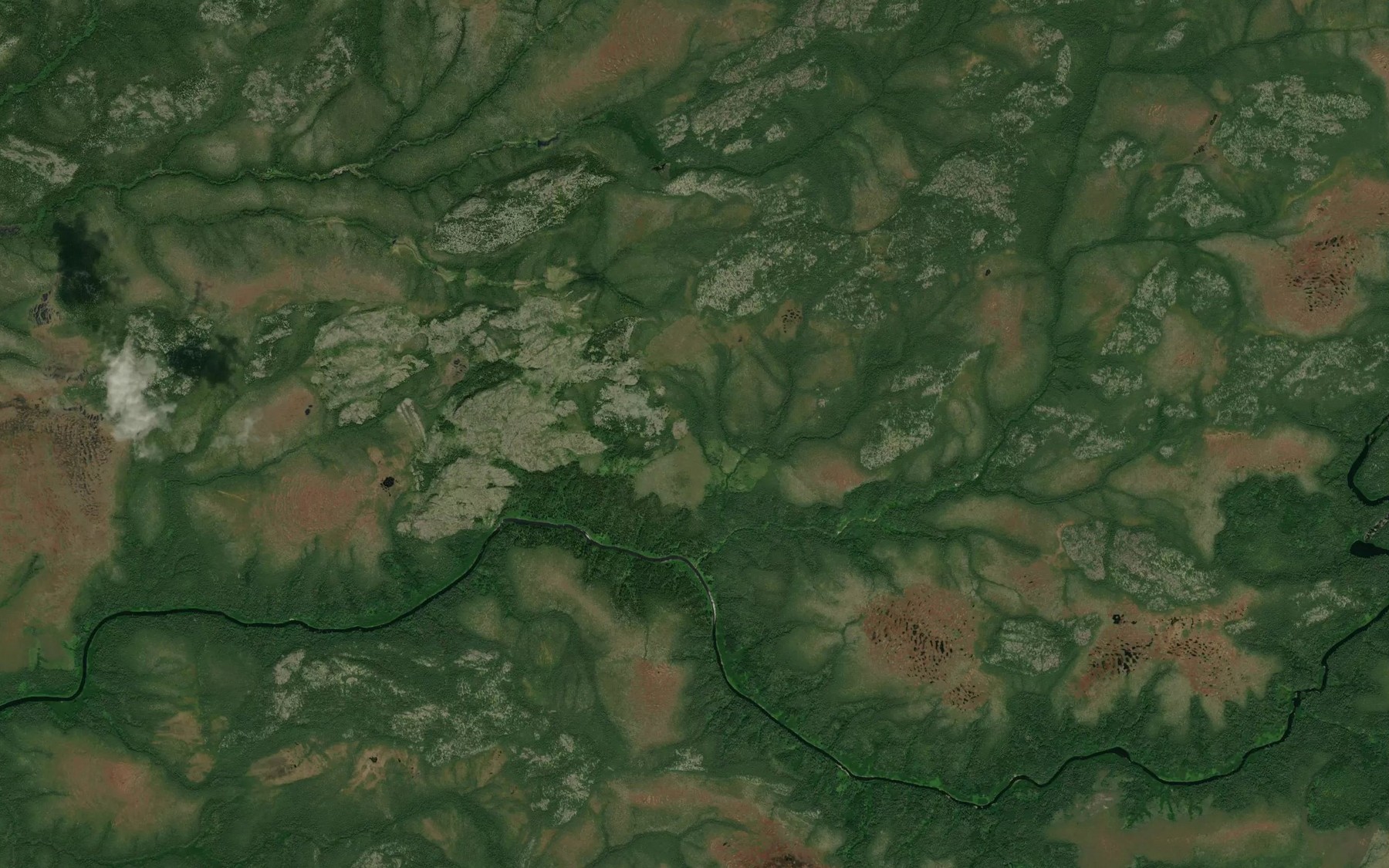 Satellite map of the Ruisseau Kaustachepaich